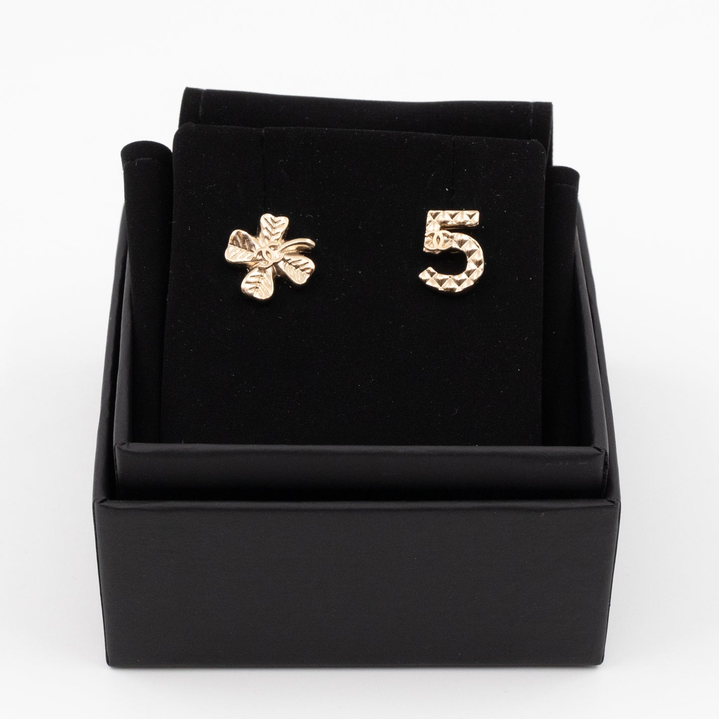 CC Clover & NO.5 Earrings