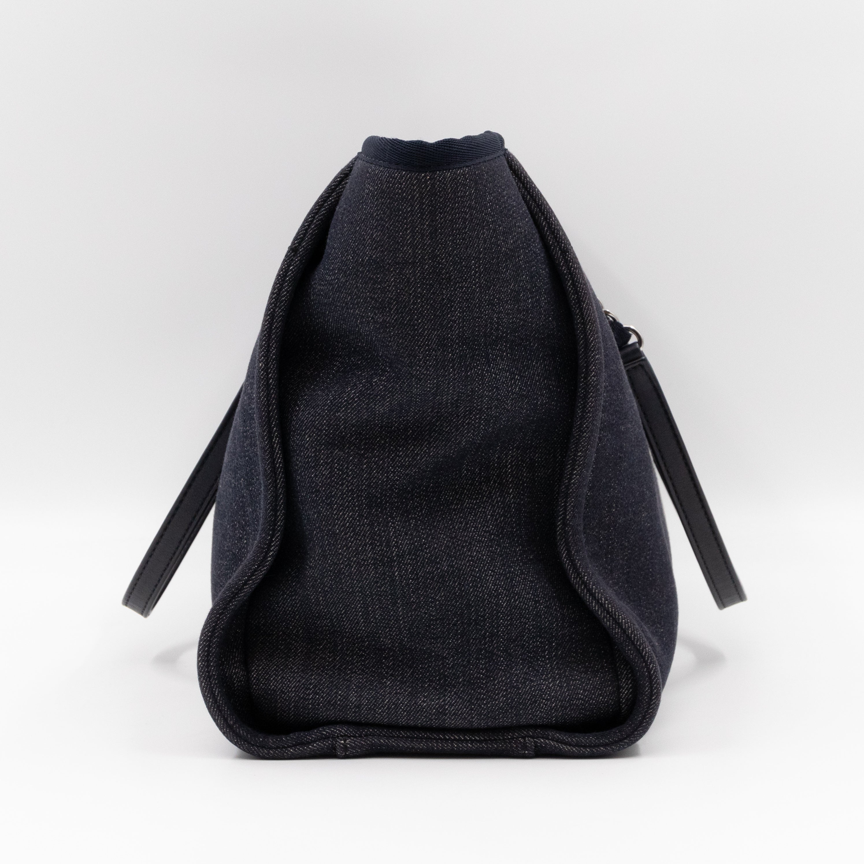 Deauville Medium Tote Dark Blue Canvas