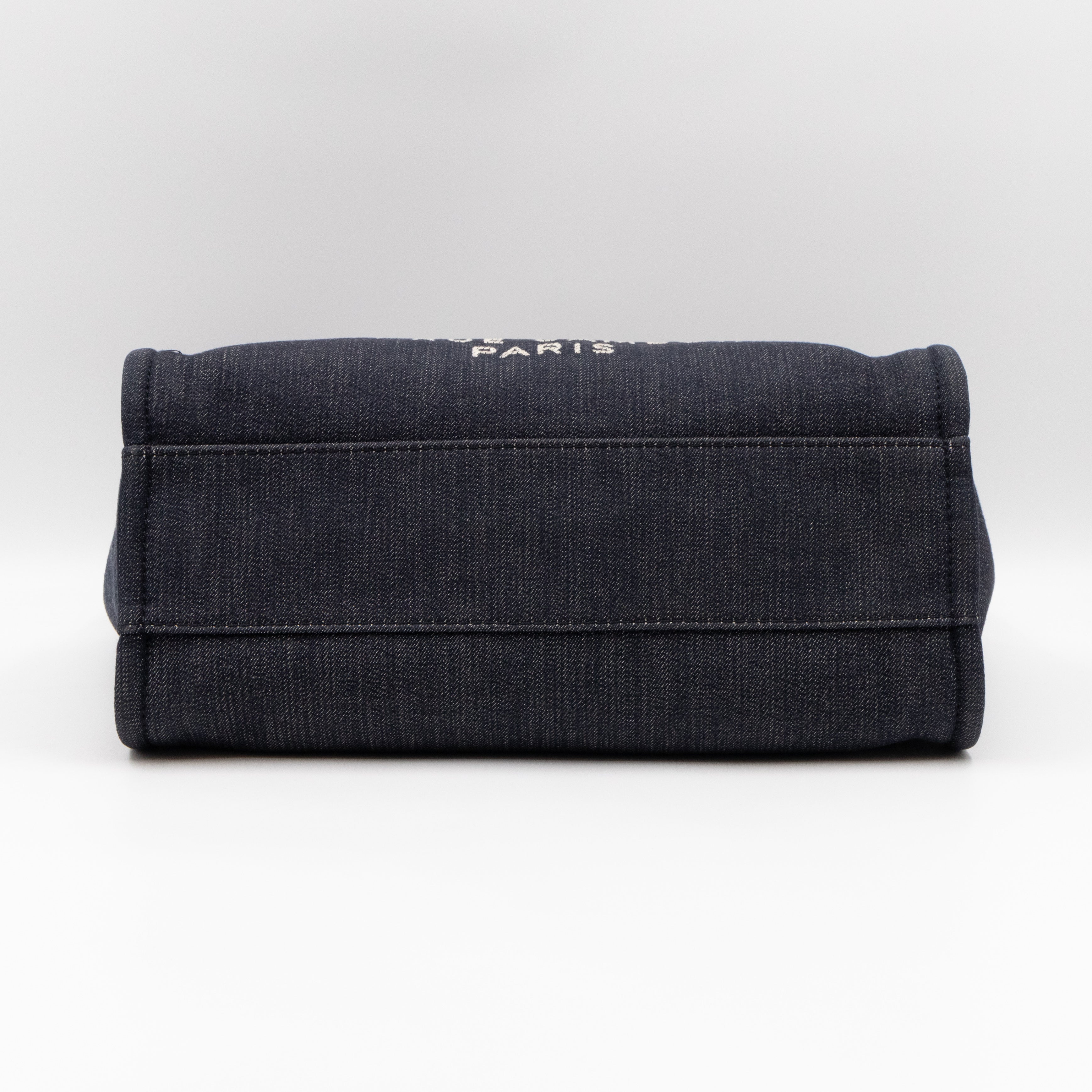 Deauville Medium Tote Dark Blue Canvas