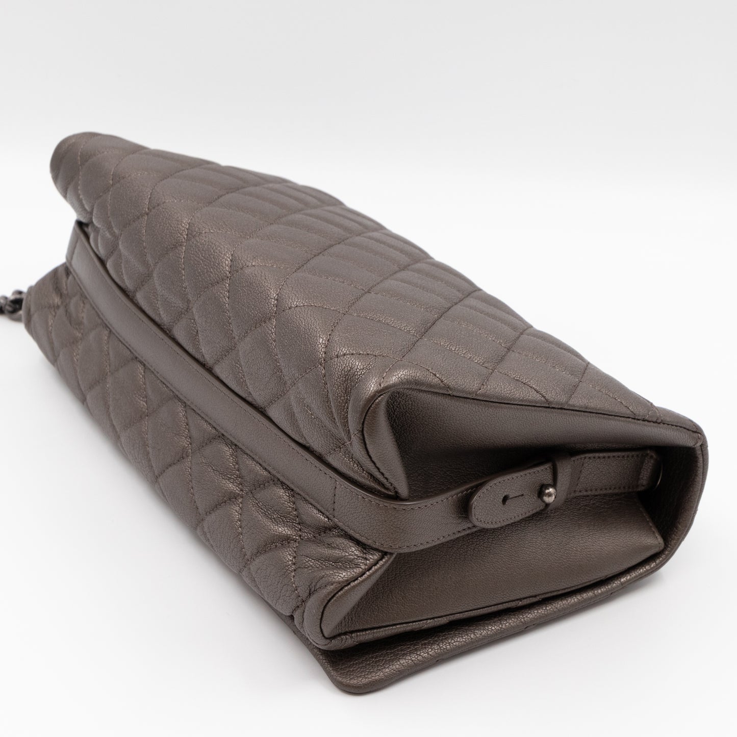 City Rock Flap Bag Jumbo Metallic Goatskin