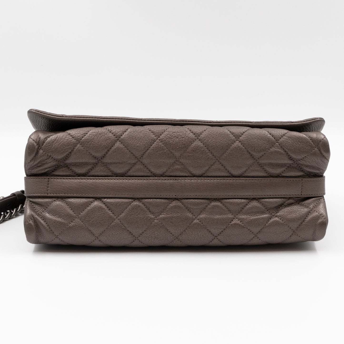 City Rock Flap Bag Jumbo Metallic Goatskin