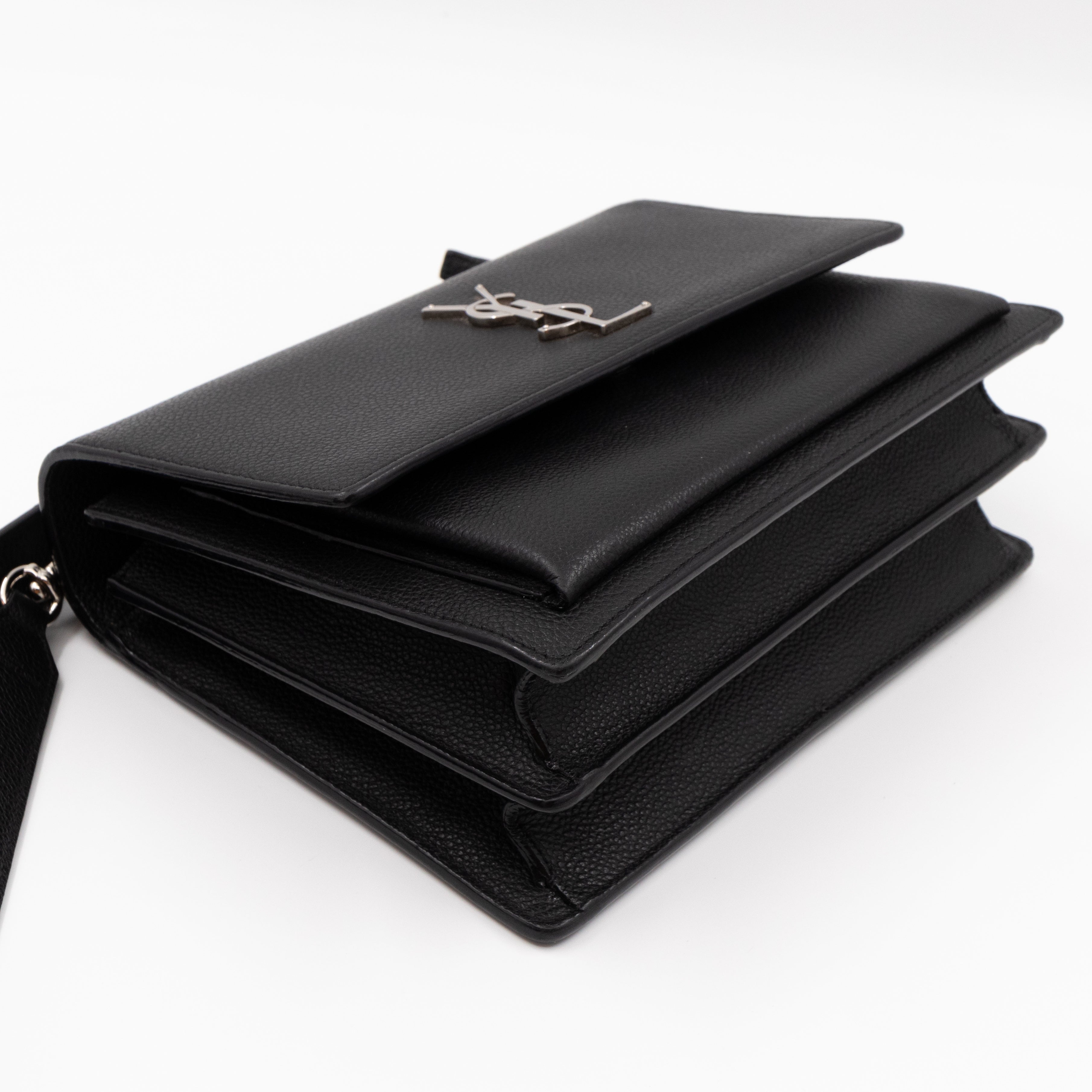 Sunset Medium Grained Leather Black