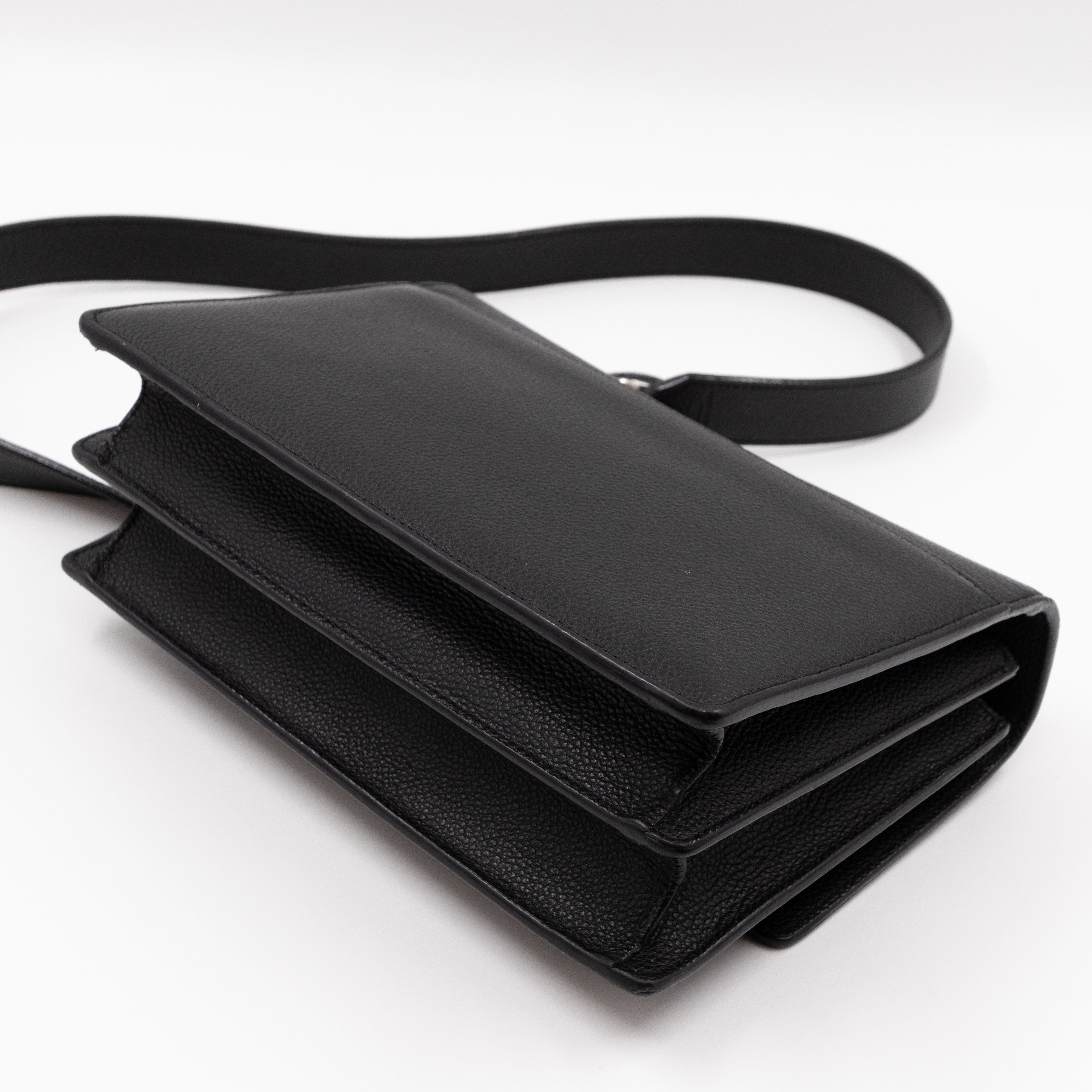 Sunset Medium Grained Leather Black