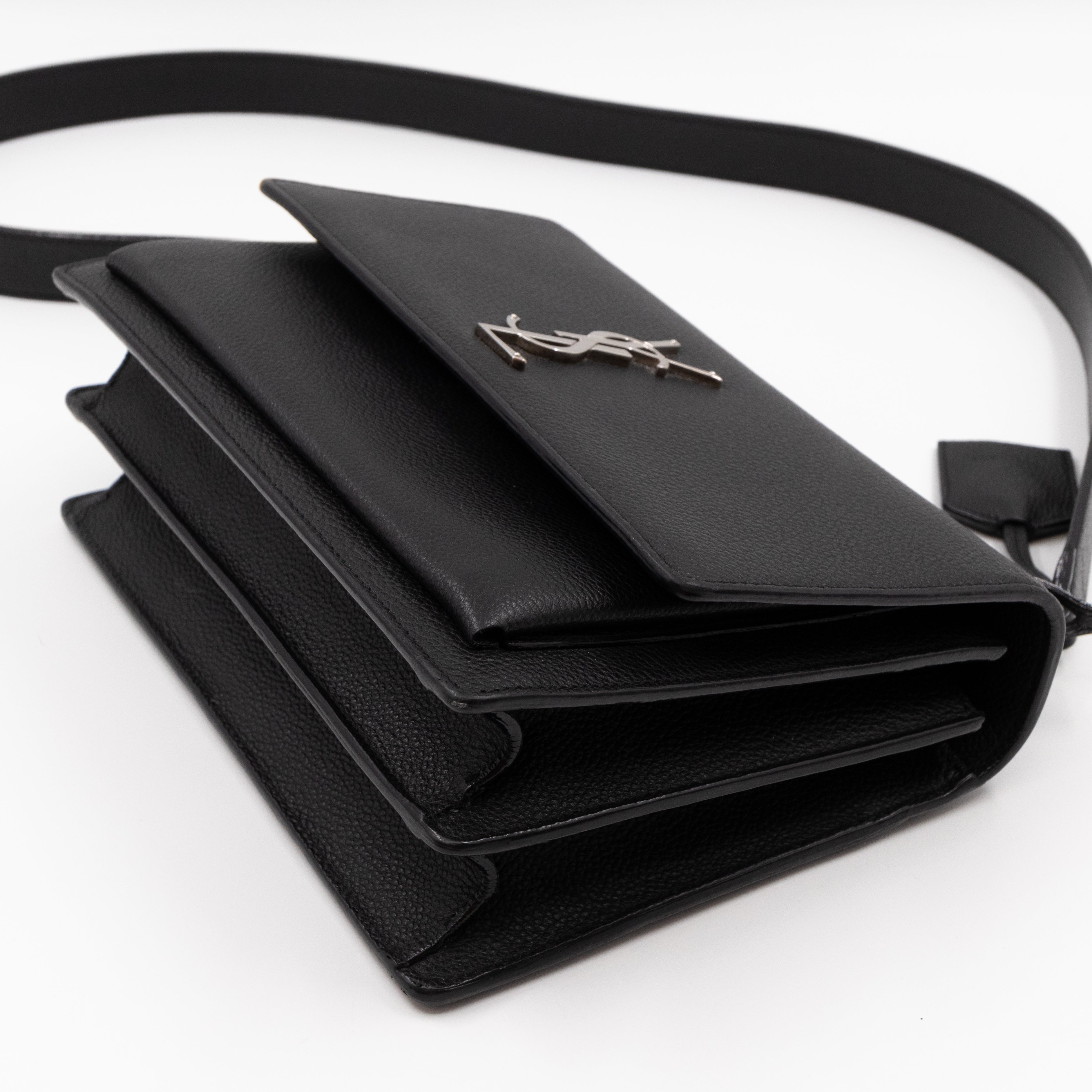 Sunset Medium Grained Leather Black