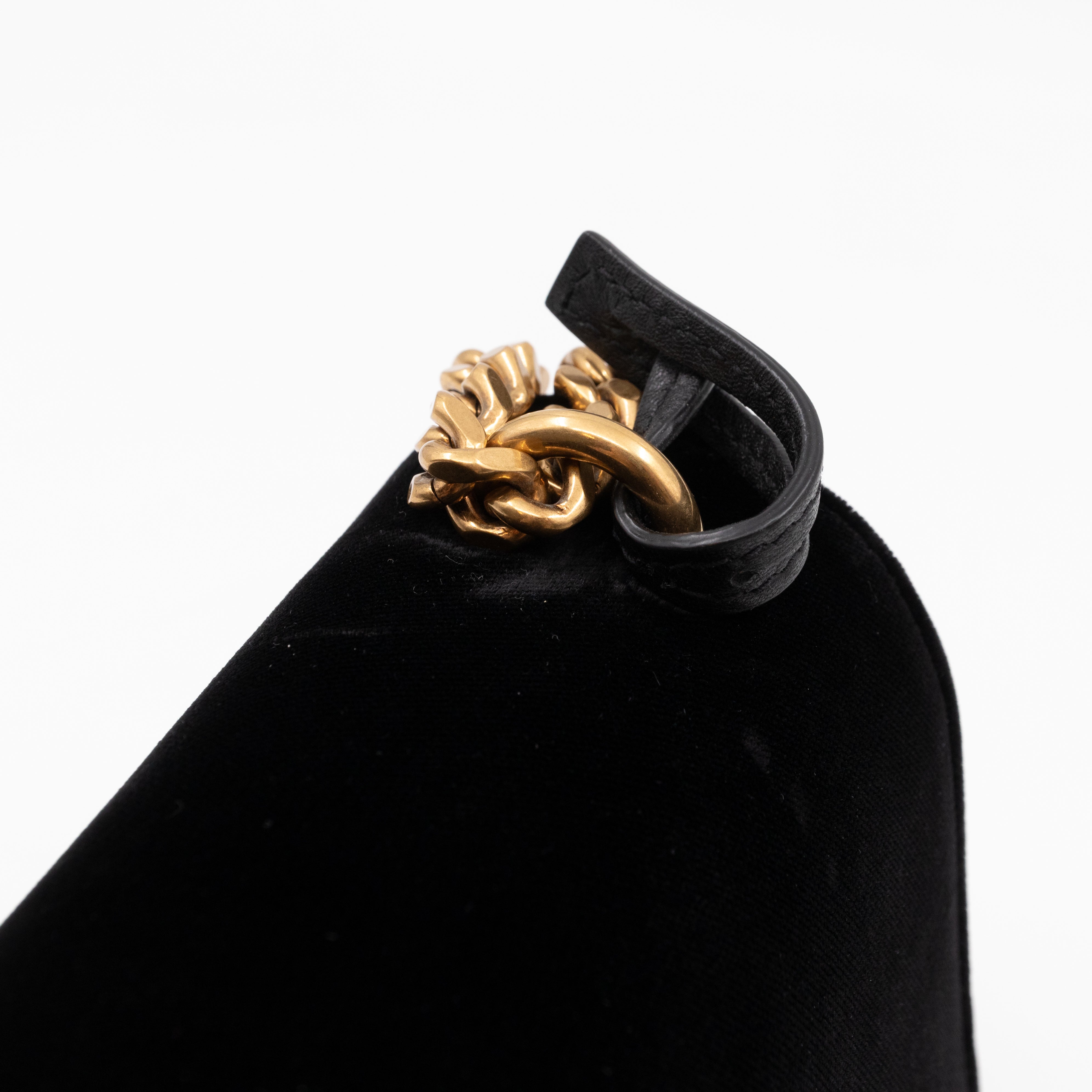 Sunset Mini Black Velvet Gold