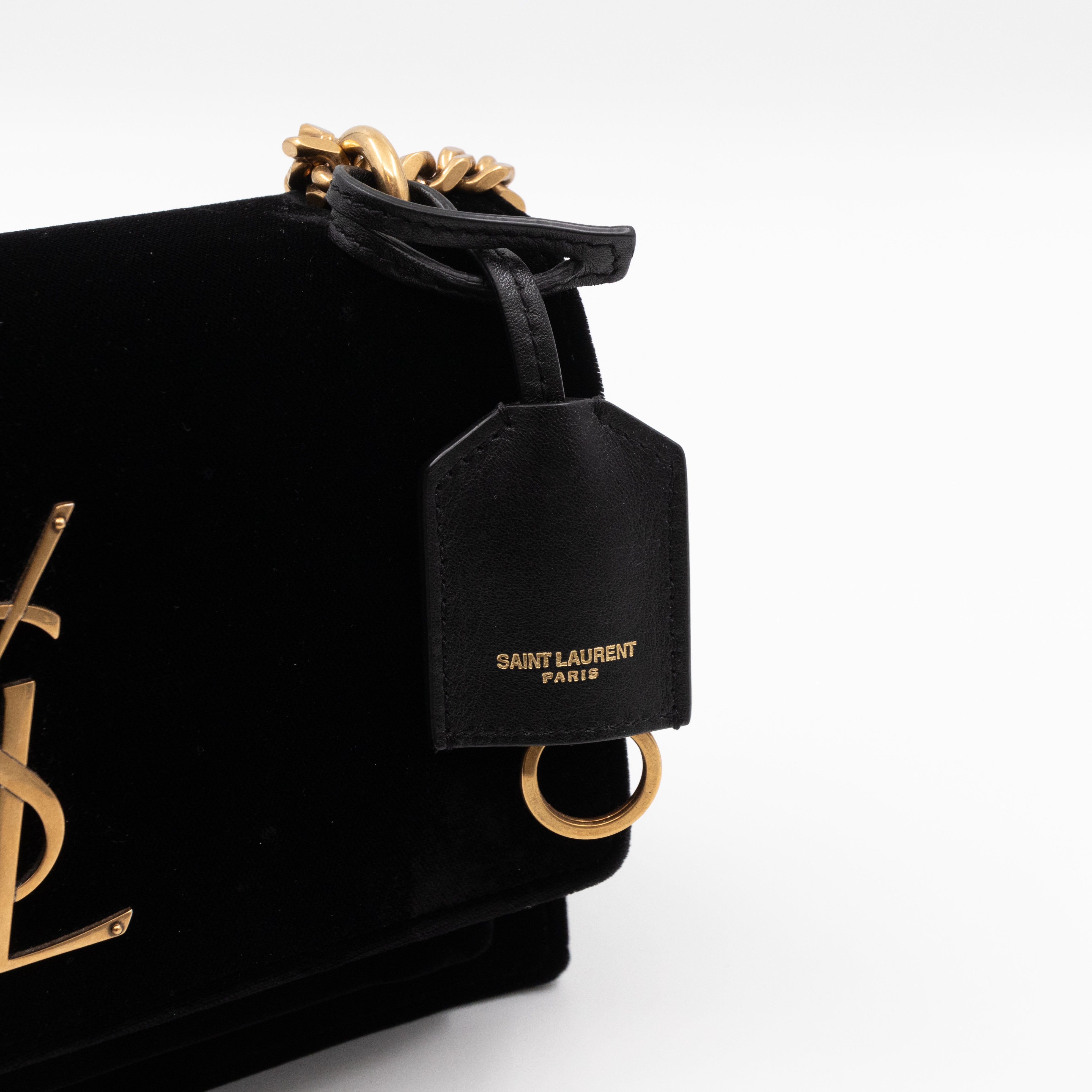 Sunset Mini Black Velvet Gold