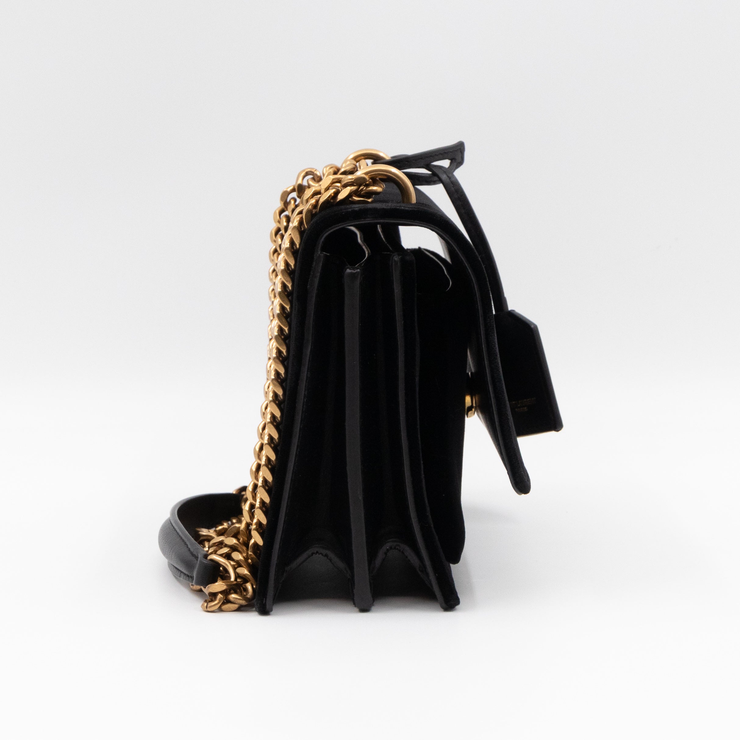 Sunset Mini Black Velvet Gold