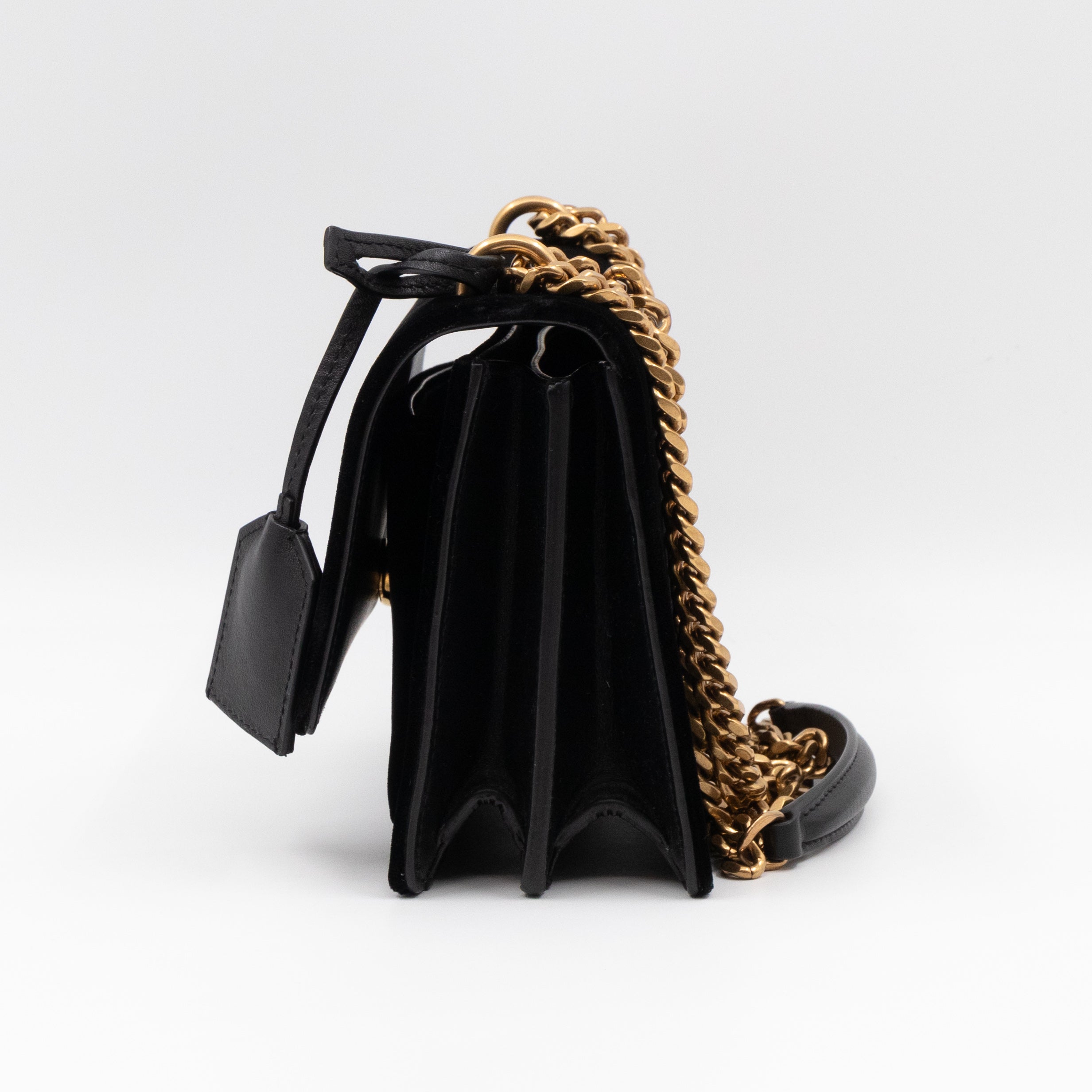 Sunset Mini Black Velvet Gold