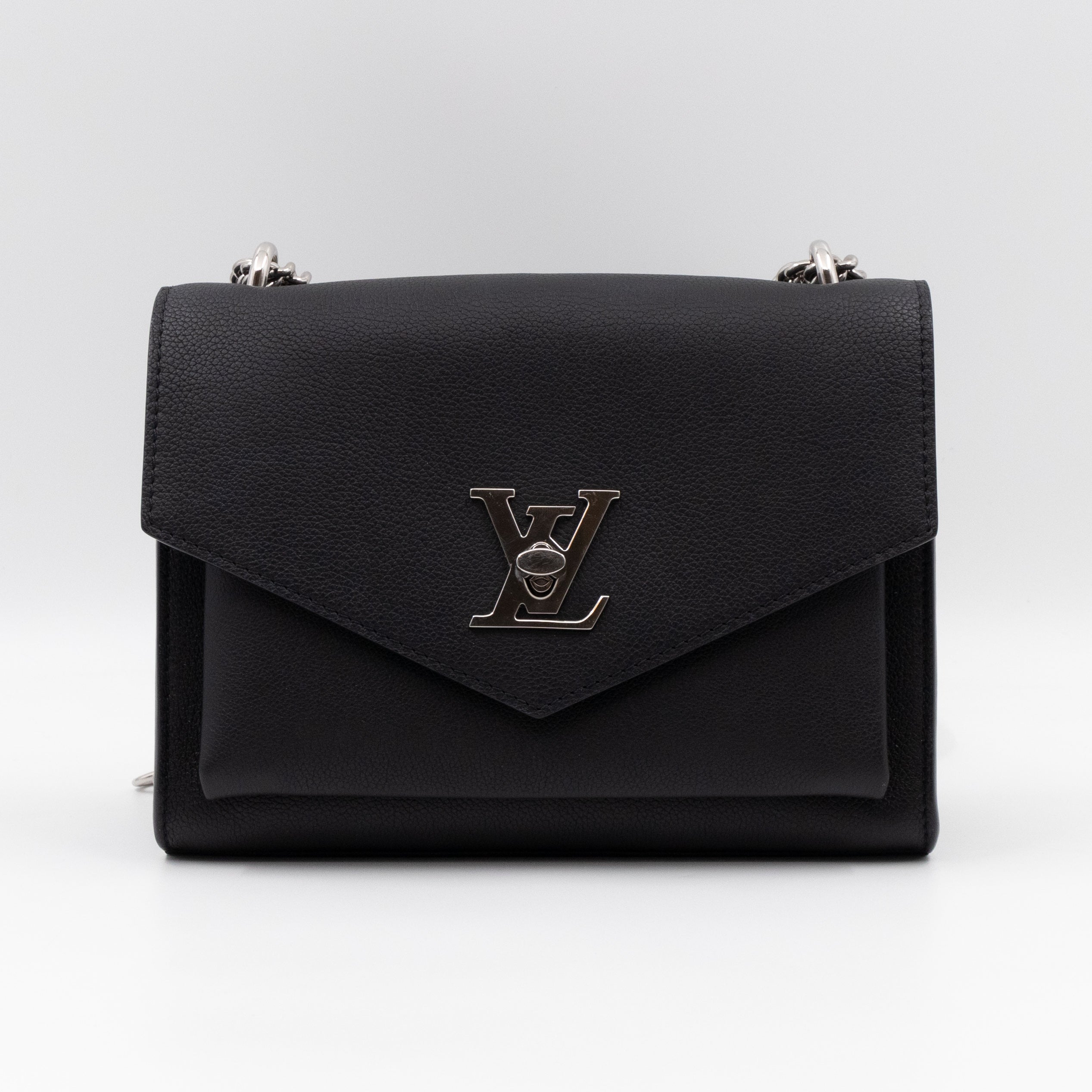 MyLockMe BB Chain Bag Black Leather