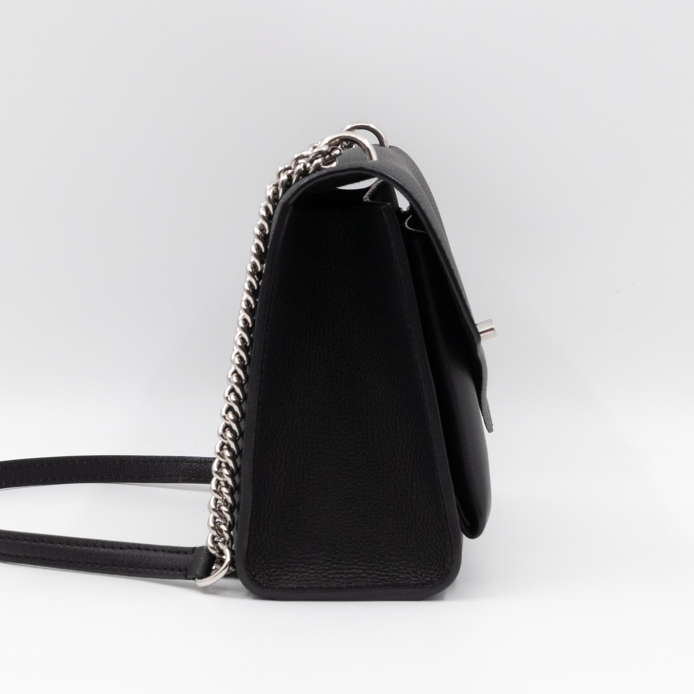 MyLockMe BB Chain Bag Black Leather