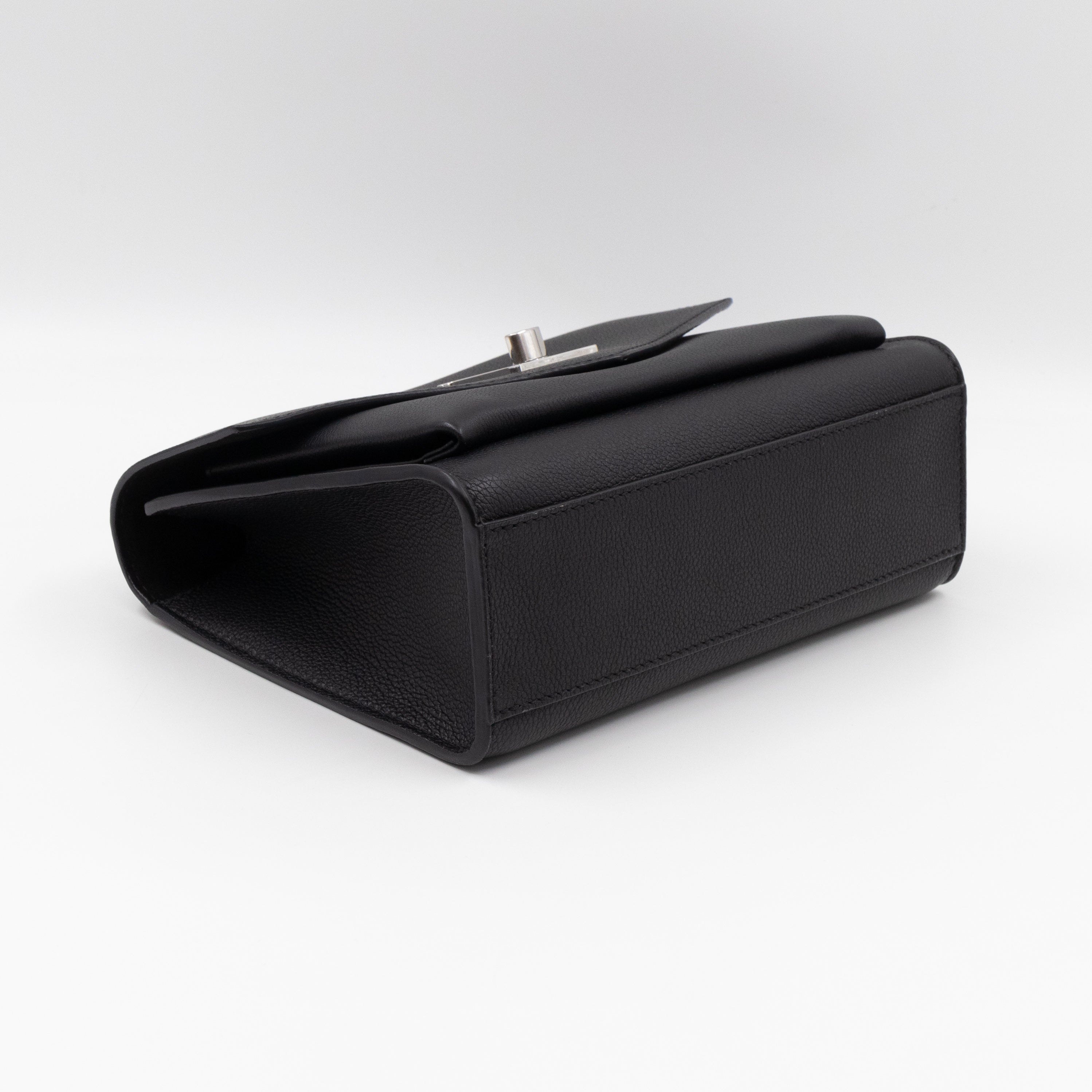 MyLockMe BB Chain Bag Black Leather