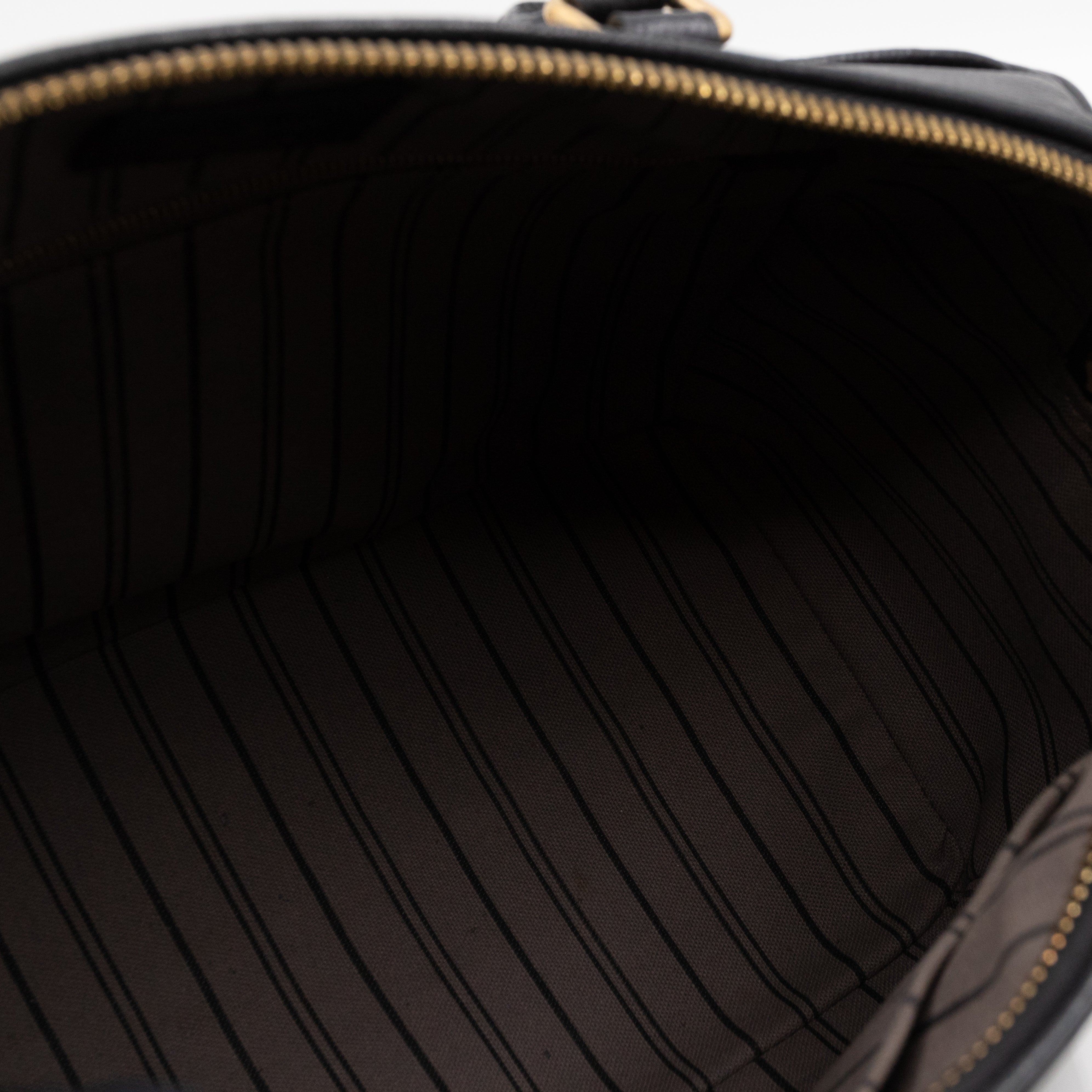 Speedy 25 Bandouliere Monogram Empreinte Black Gold