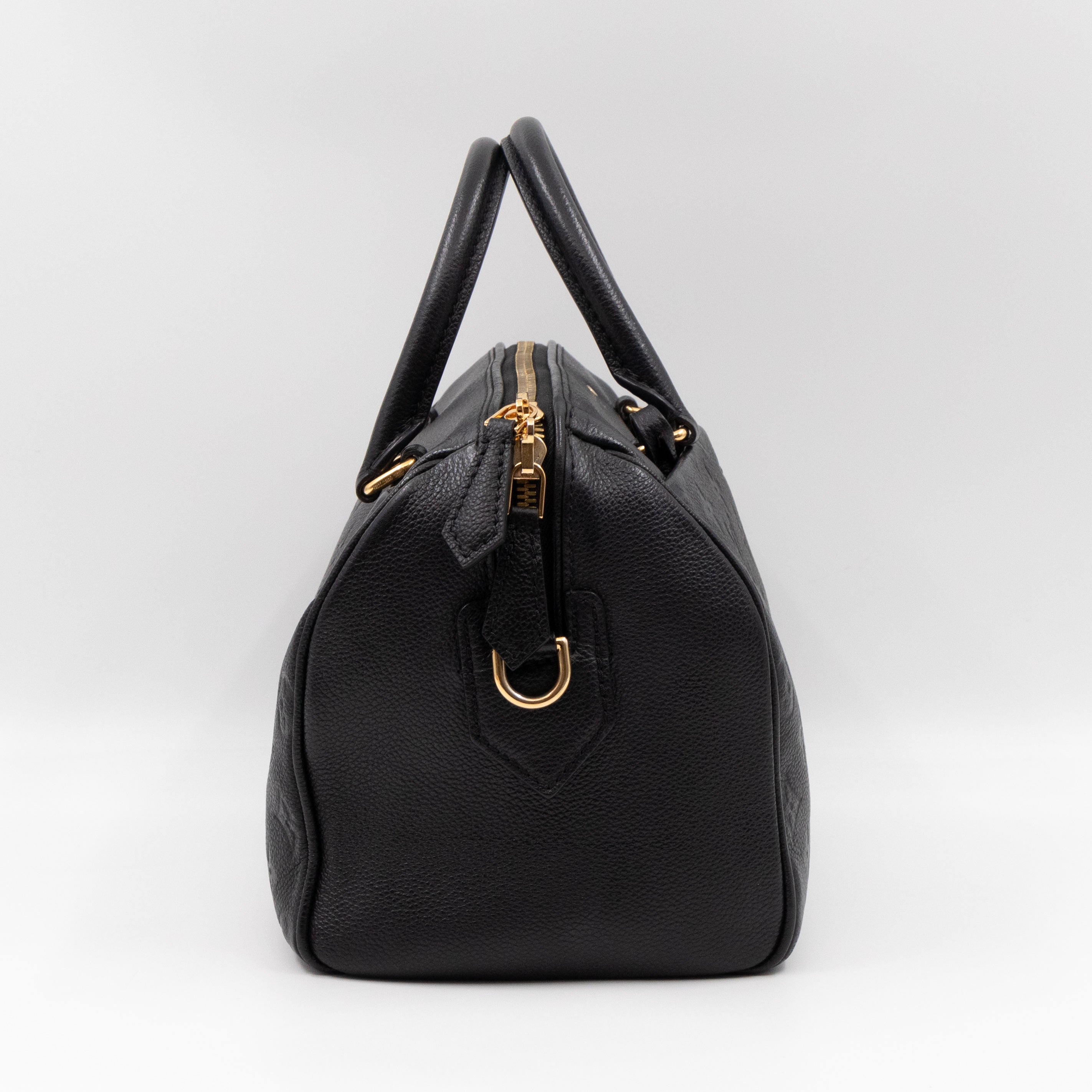 Speedy 25 Bandouliere Monogram Empreinte Black Gold