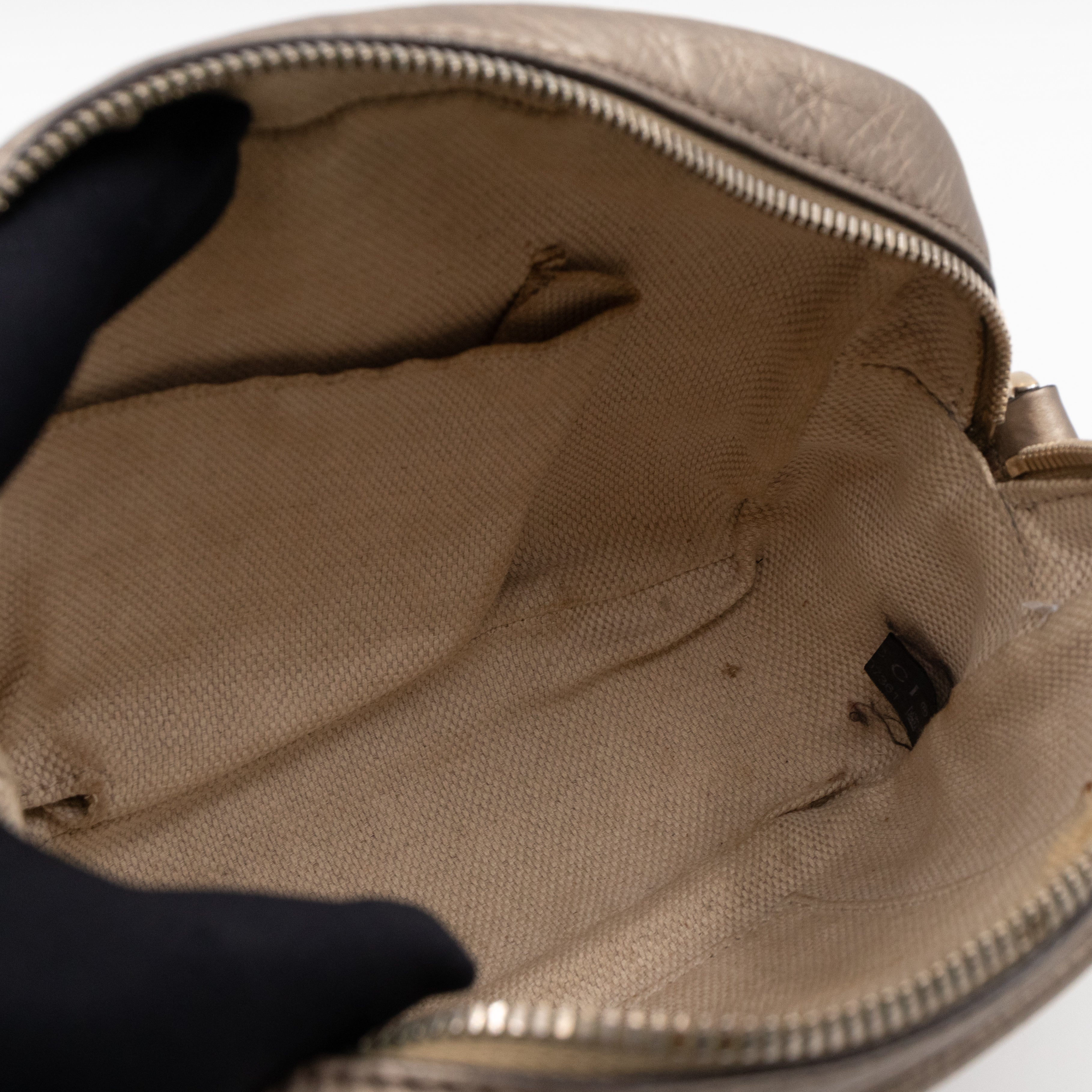 Disco Soho Champagne Metallic Leather