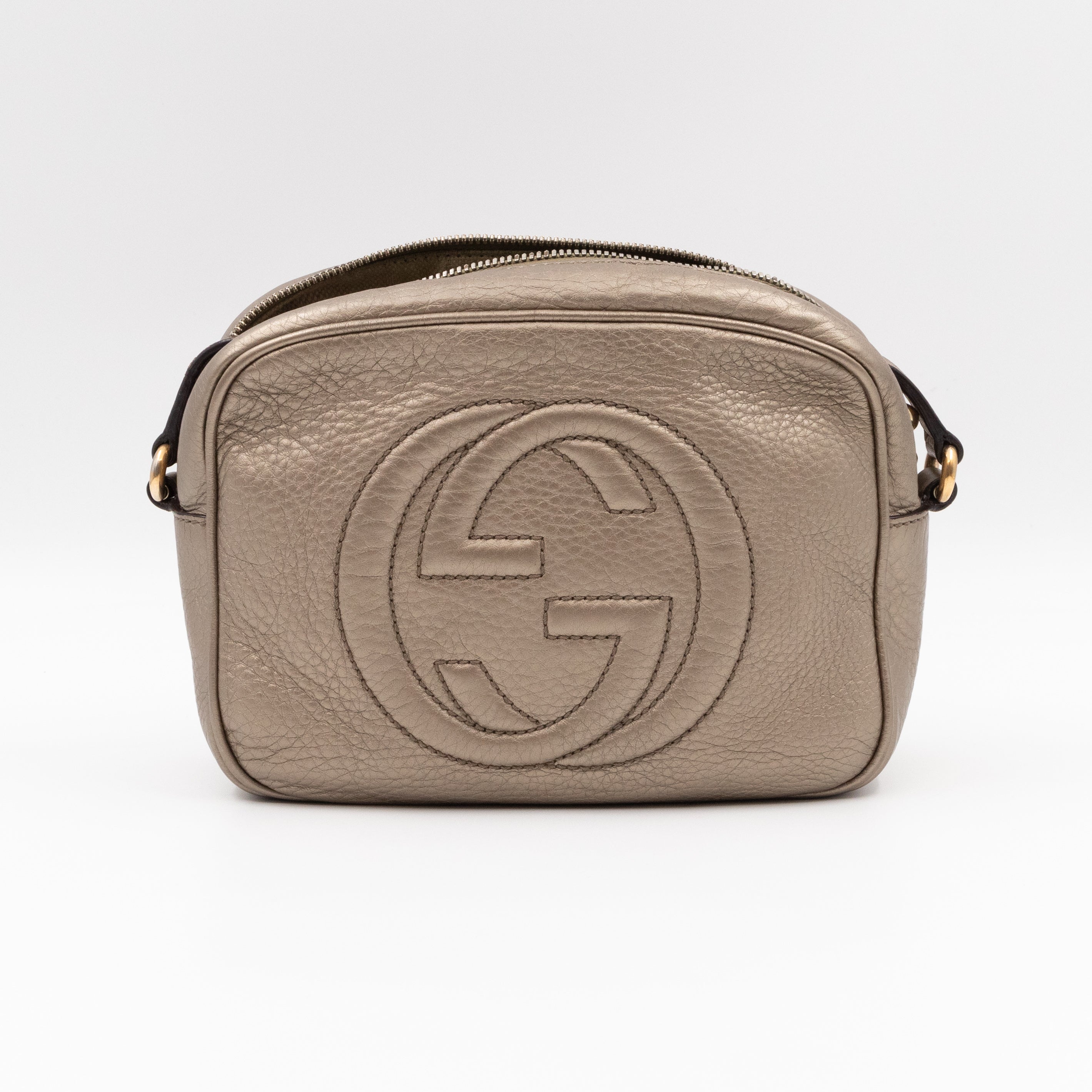 Disco Soho Champagne Metallic Leather