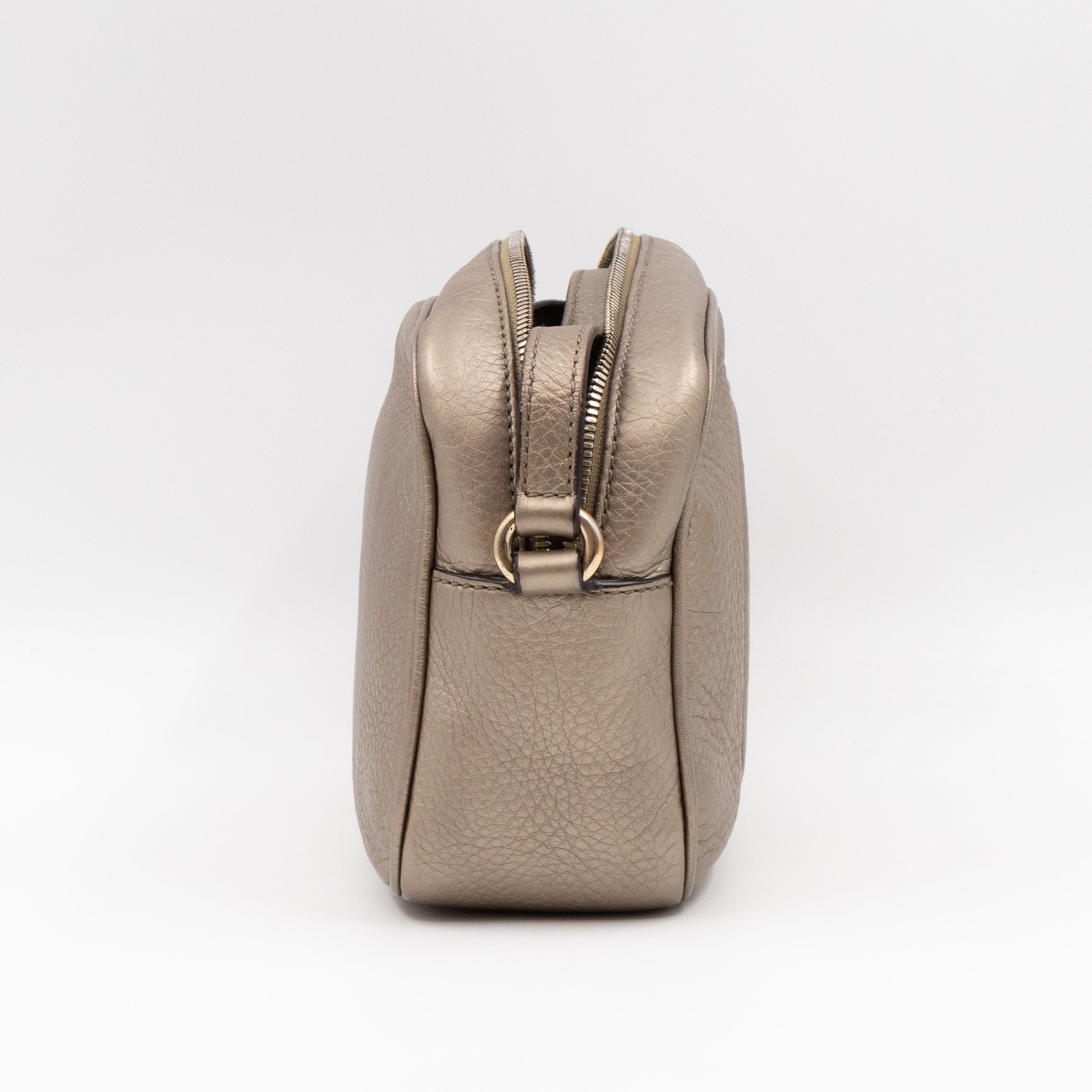 Disco Soho Champagne Metallic Leather