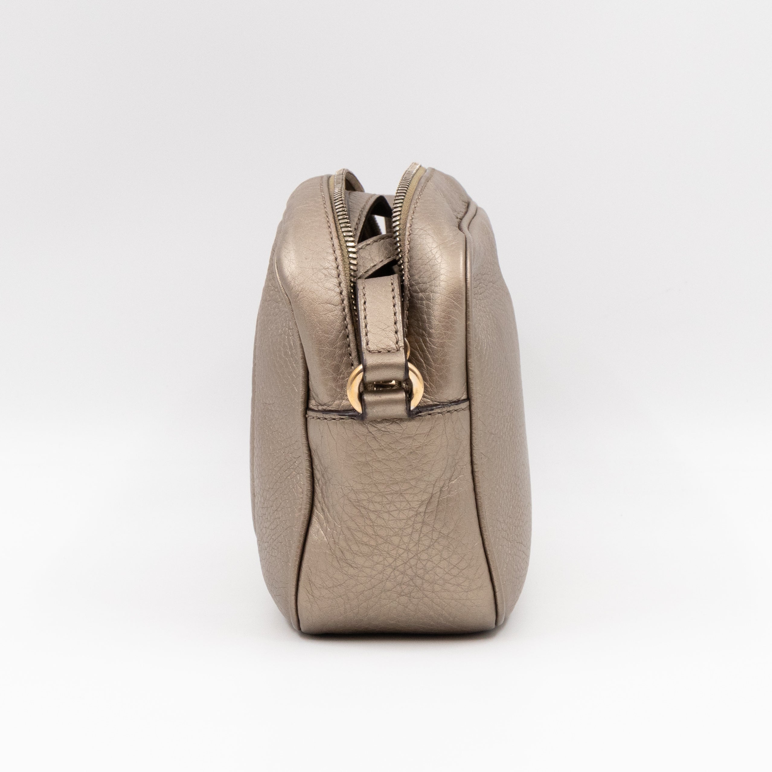 Disco Soho Champagne Metallic Leather