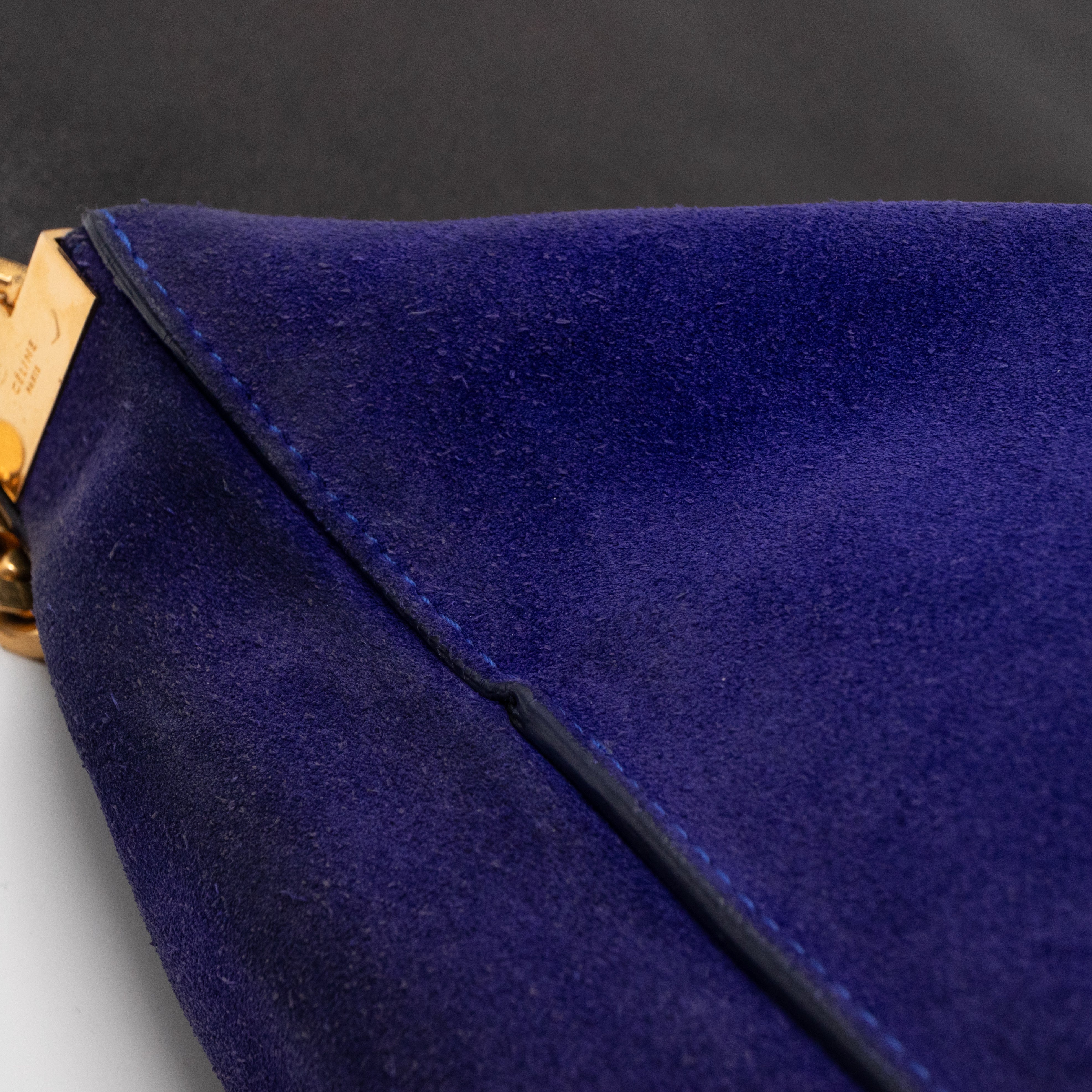 Gourmette Medium Purple Blue Suede