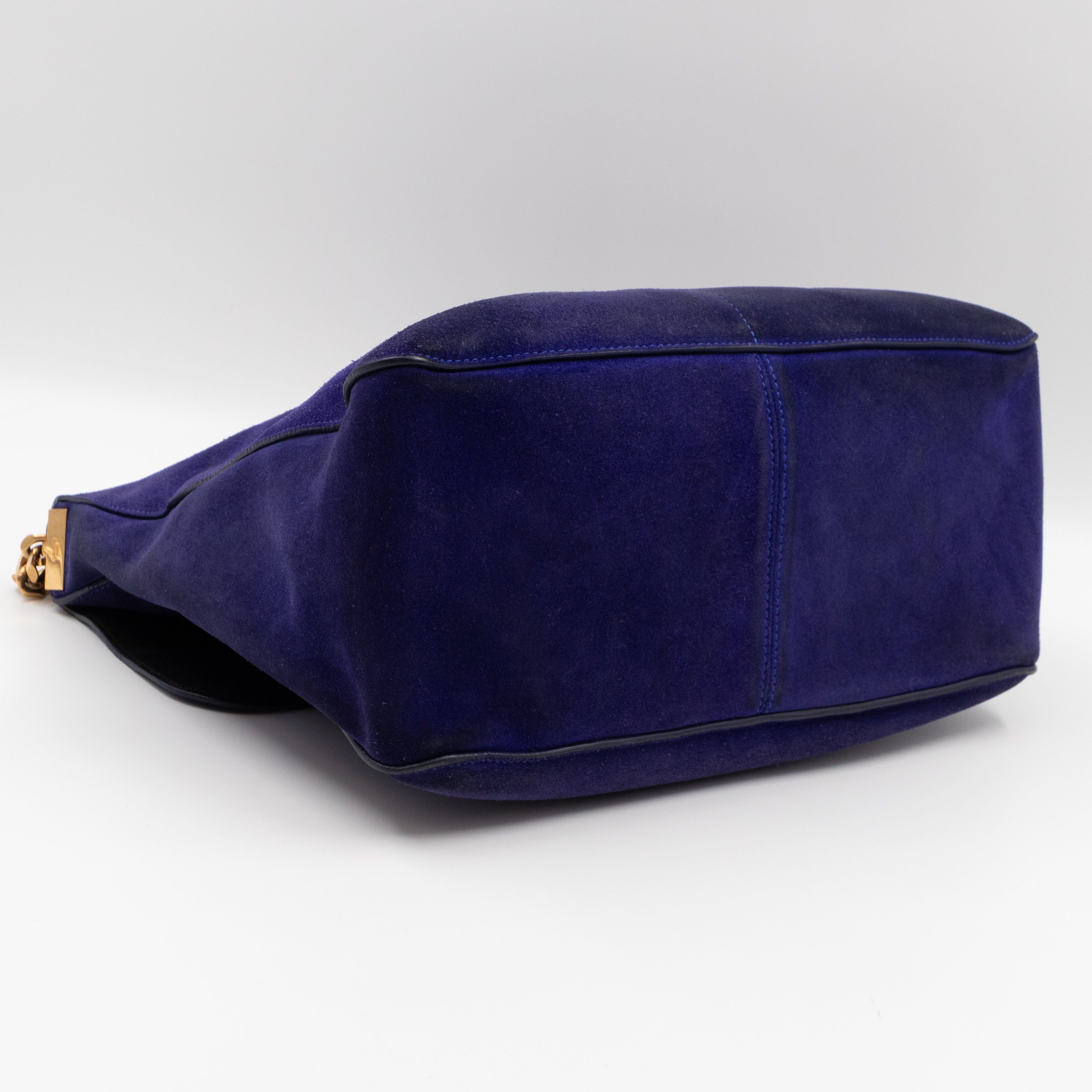 Gourmette Medium Purple Blue Suede
