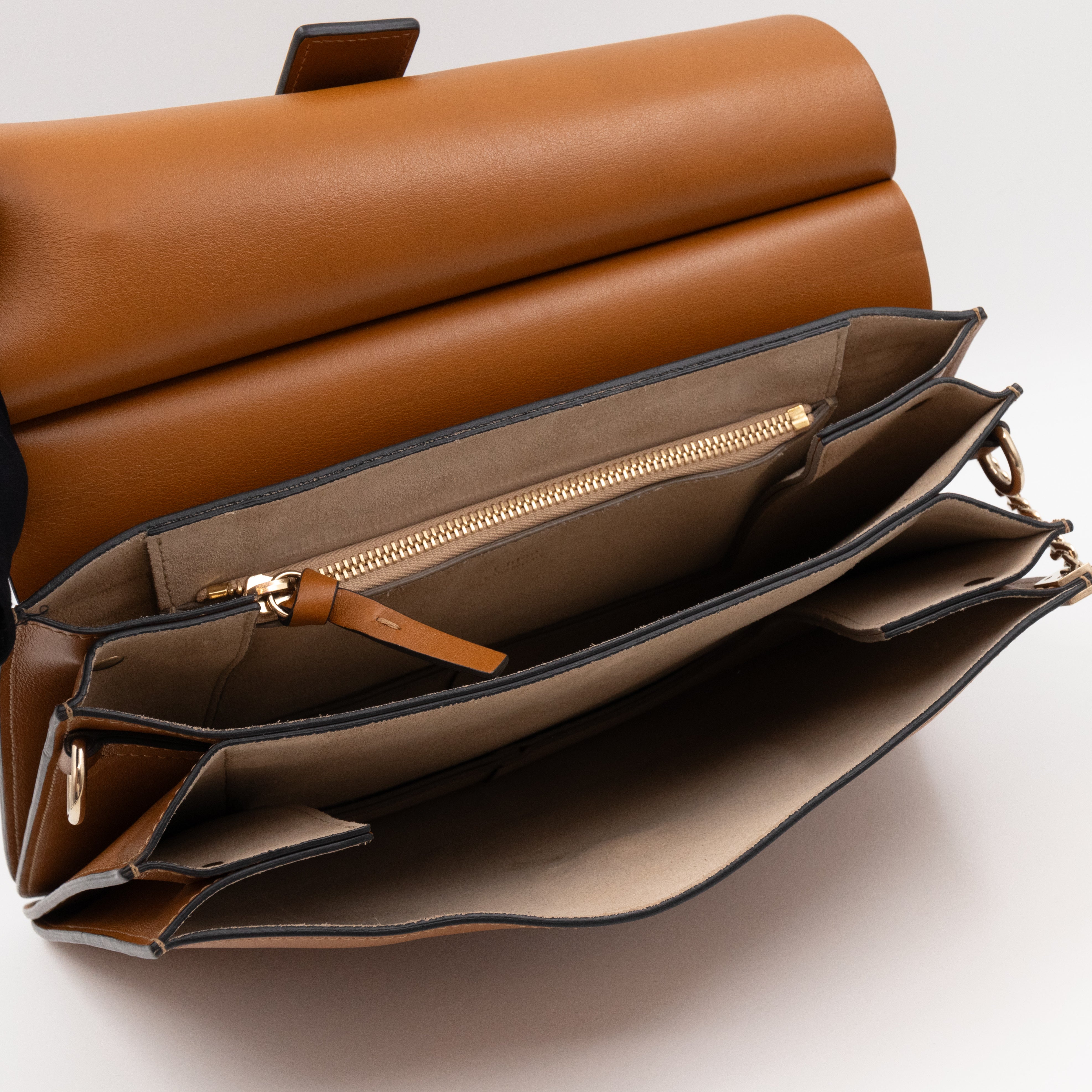 Faye Crossbody Brown Leather & Suede