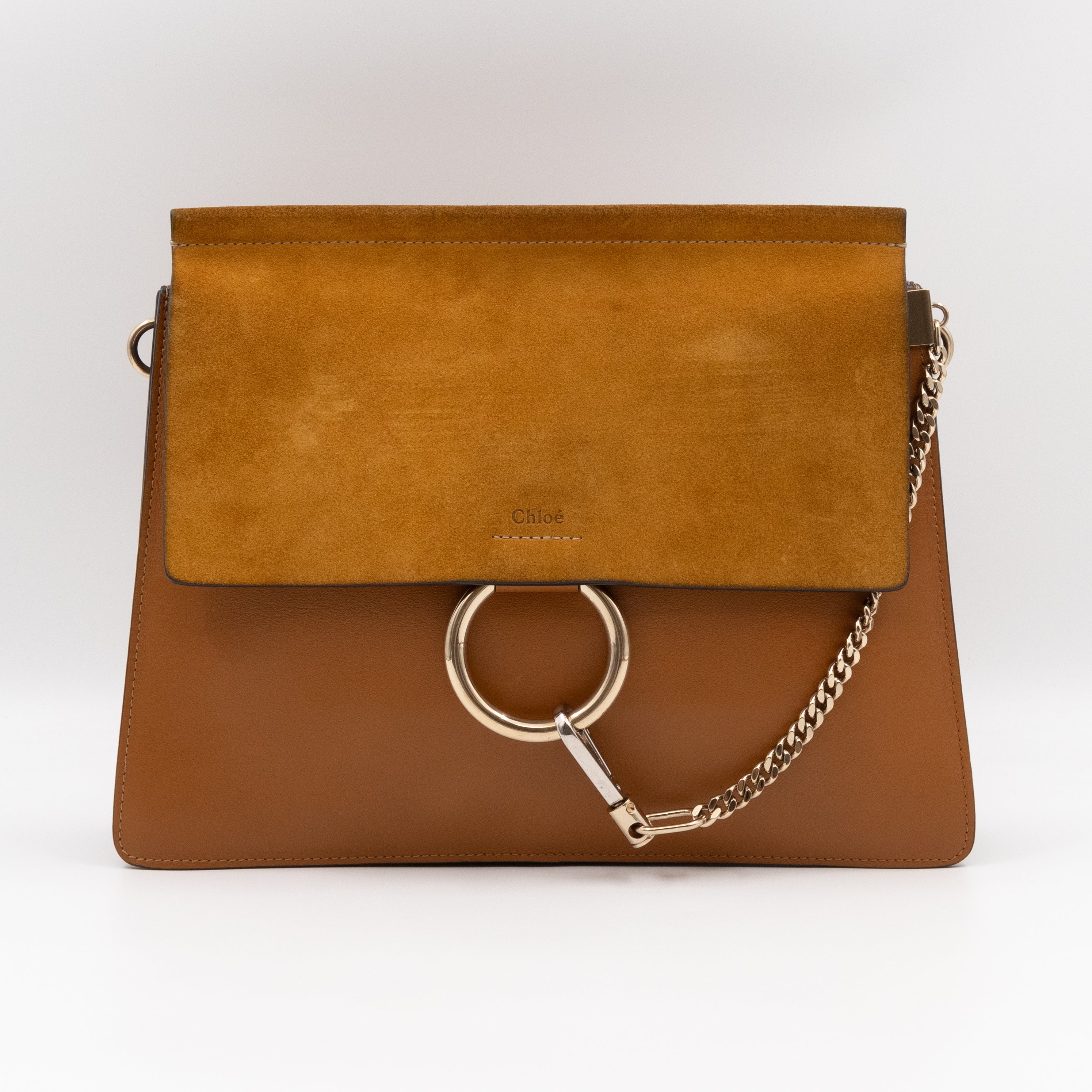 Faye Crossbody Brown Leather & Suede