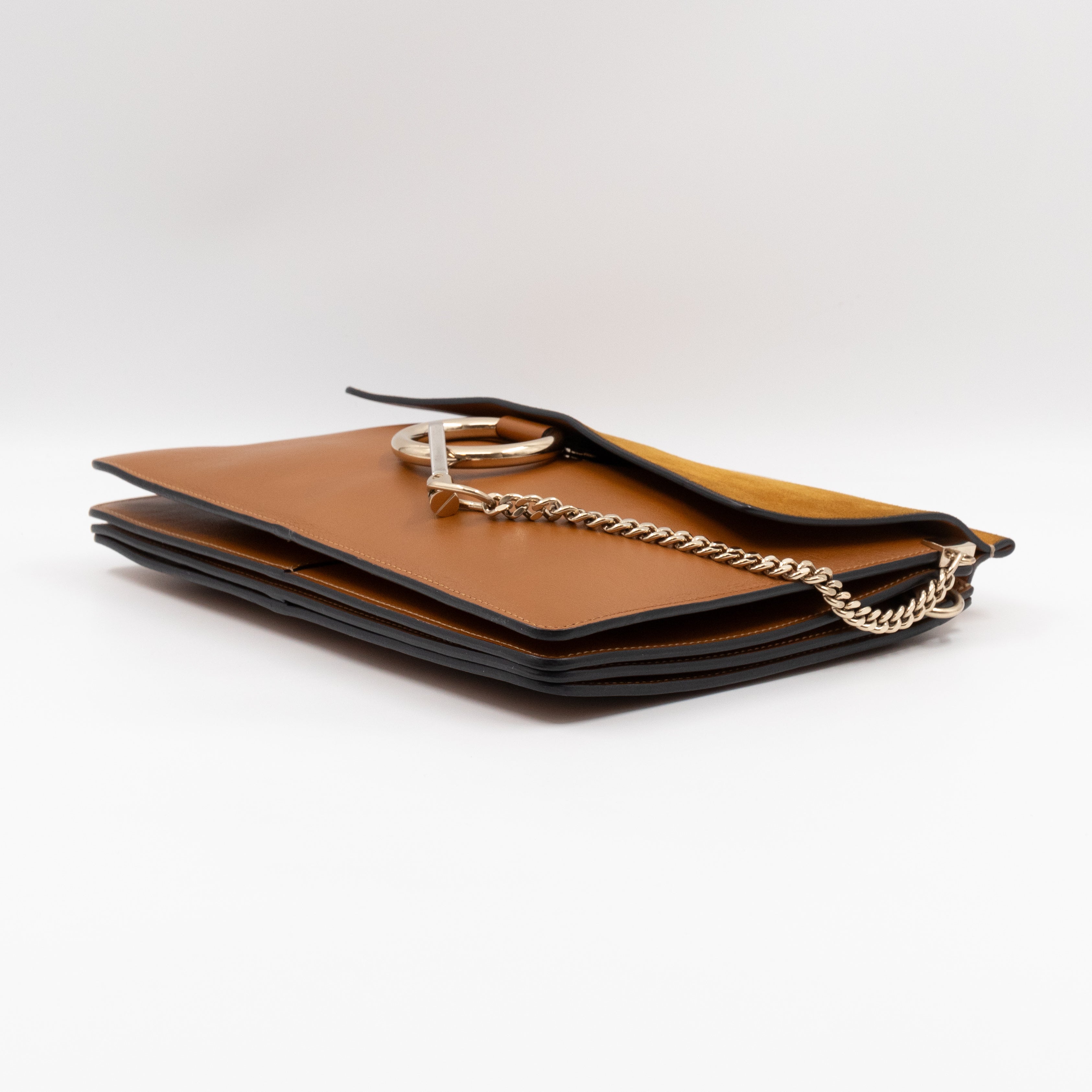 Faye Crossbody Brown Leather & Suede
