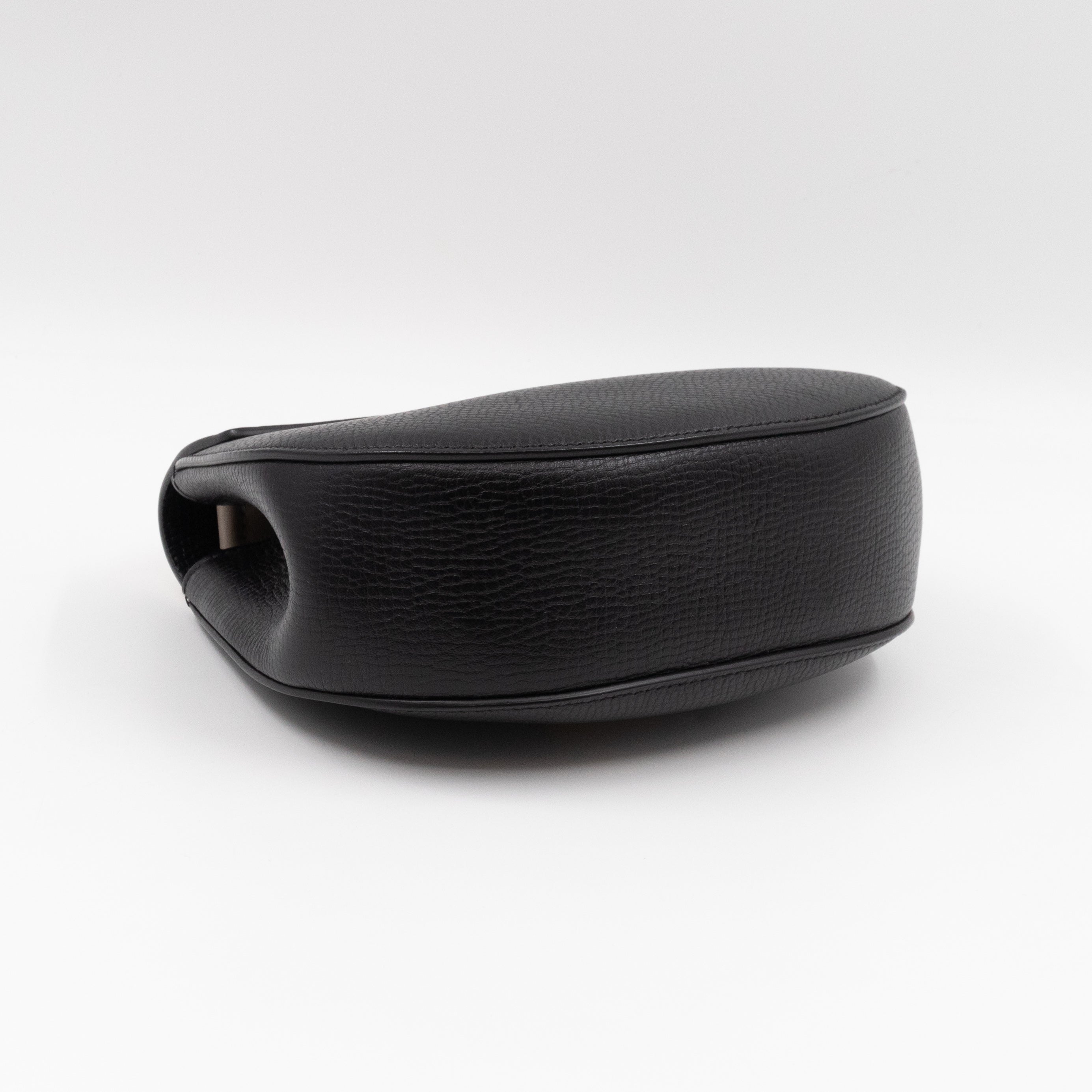 Drew Black White Leather Gold