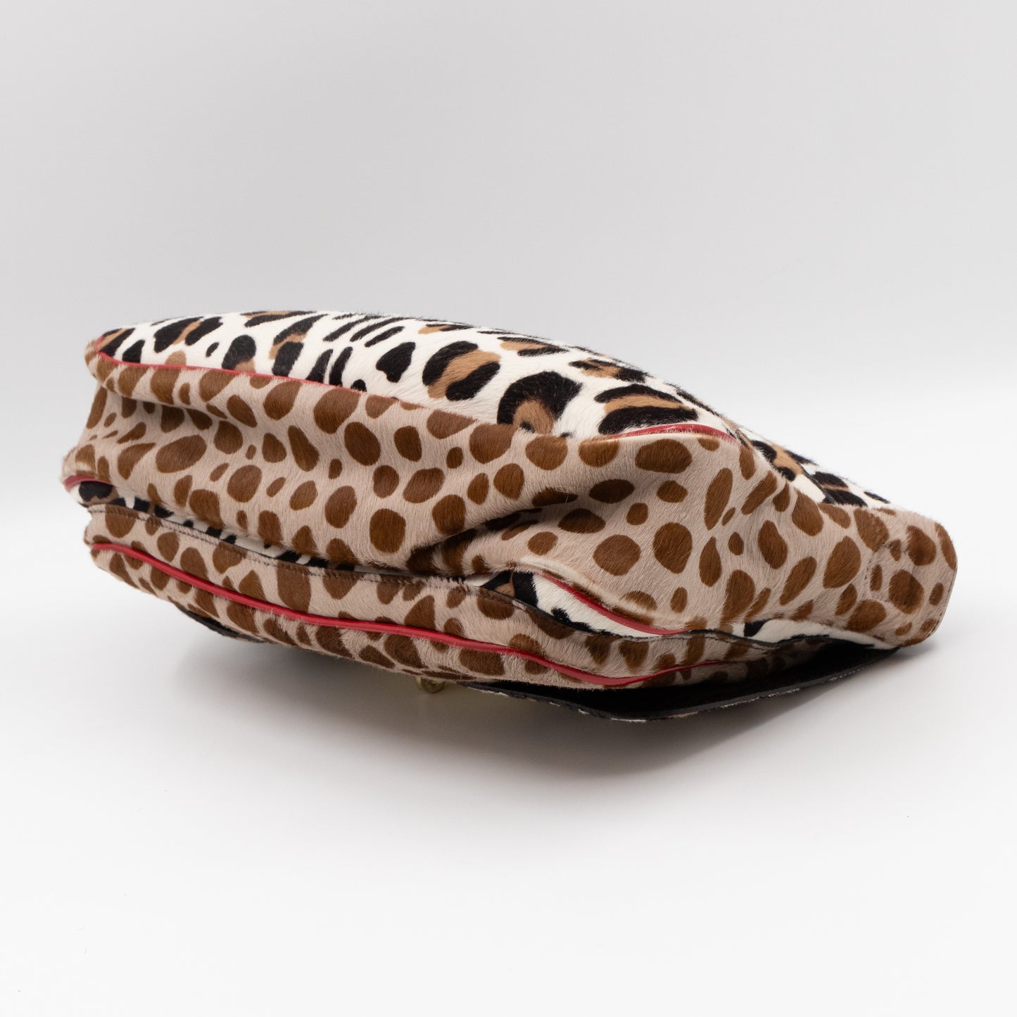 Pony Hair Shoulder Bag Leopard
