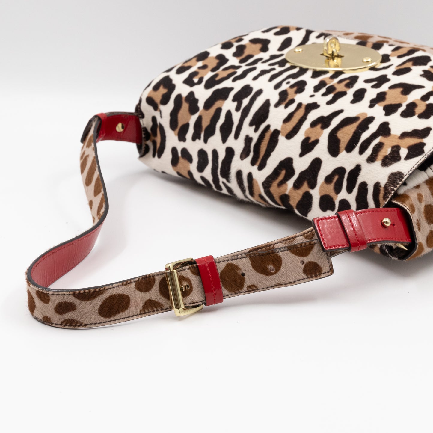 Pony Hair Shoulder Bag Leopard