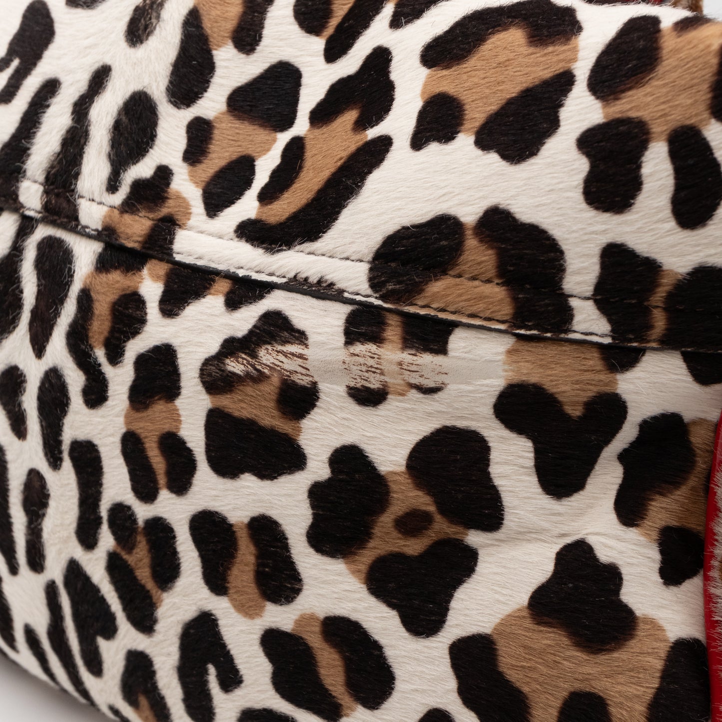 Pony Hair Shoulder Bag Leopard