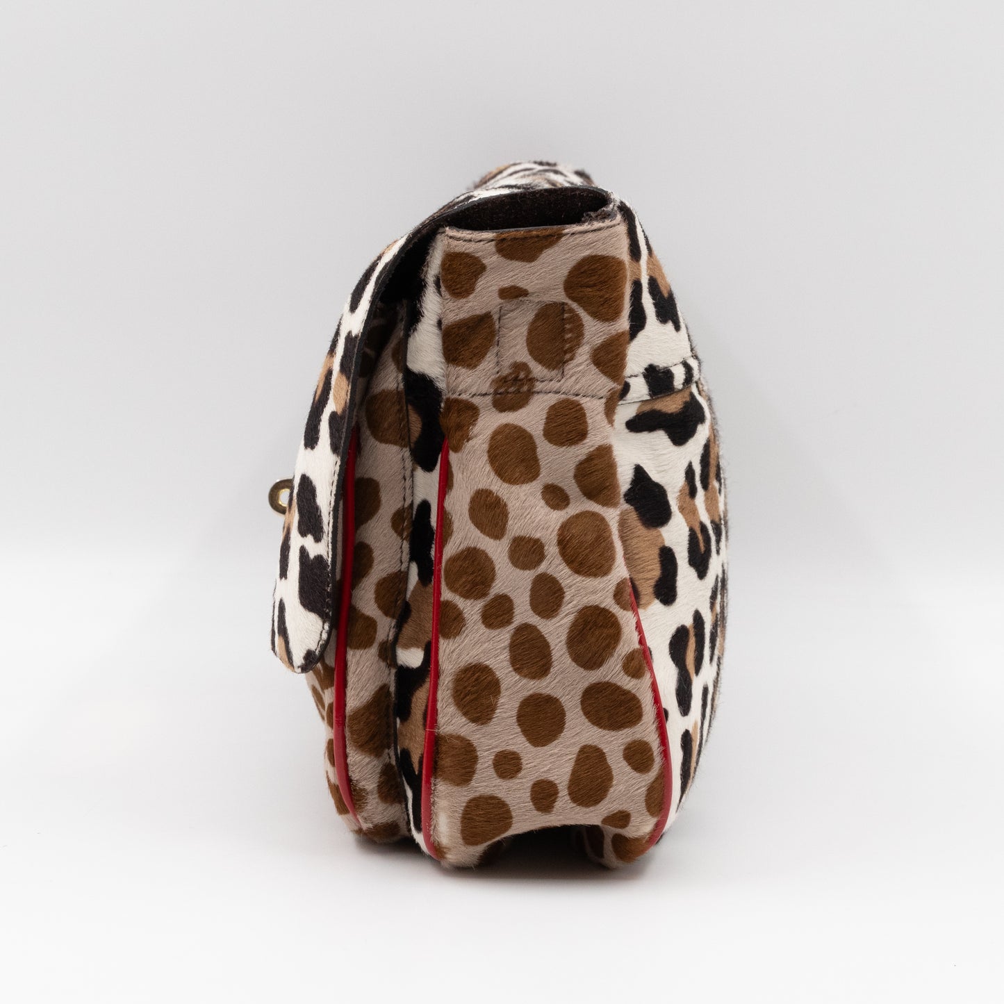Pony Hair Shoulder Bag Leopard