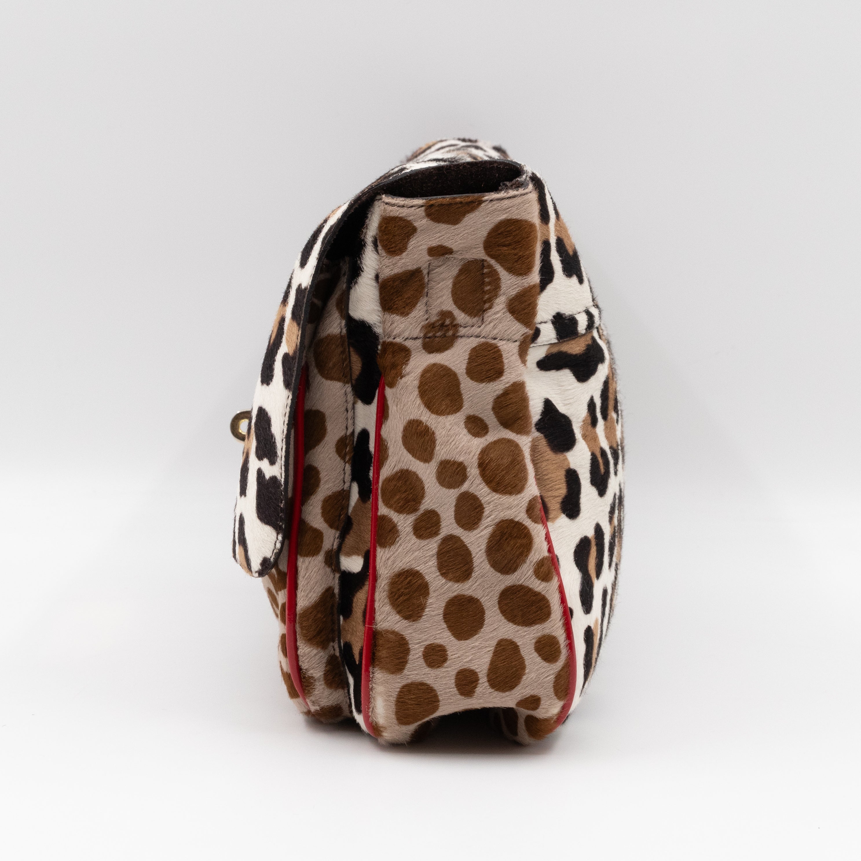 Pony Hair Shoulder Bag Leopard