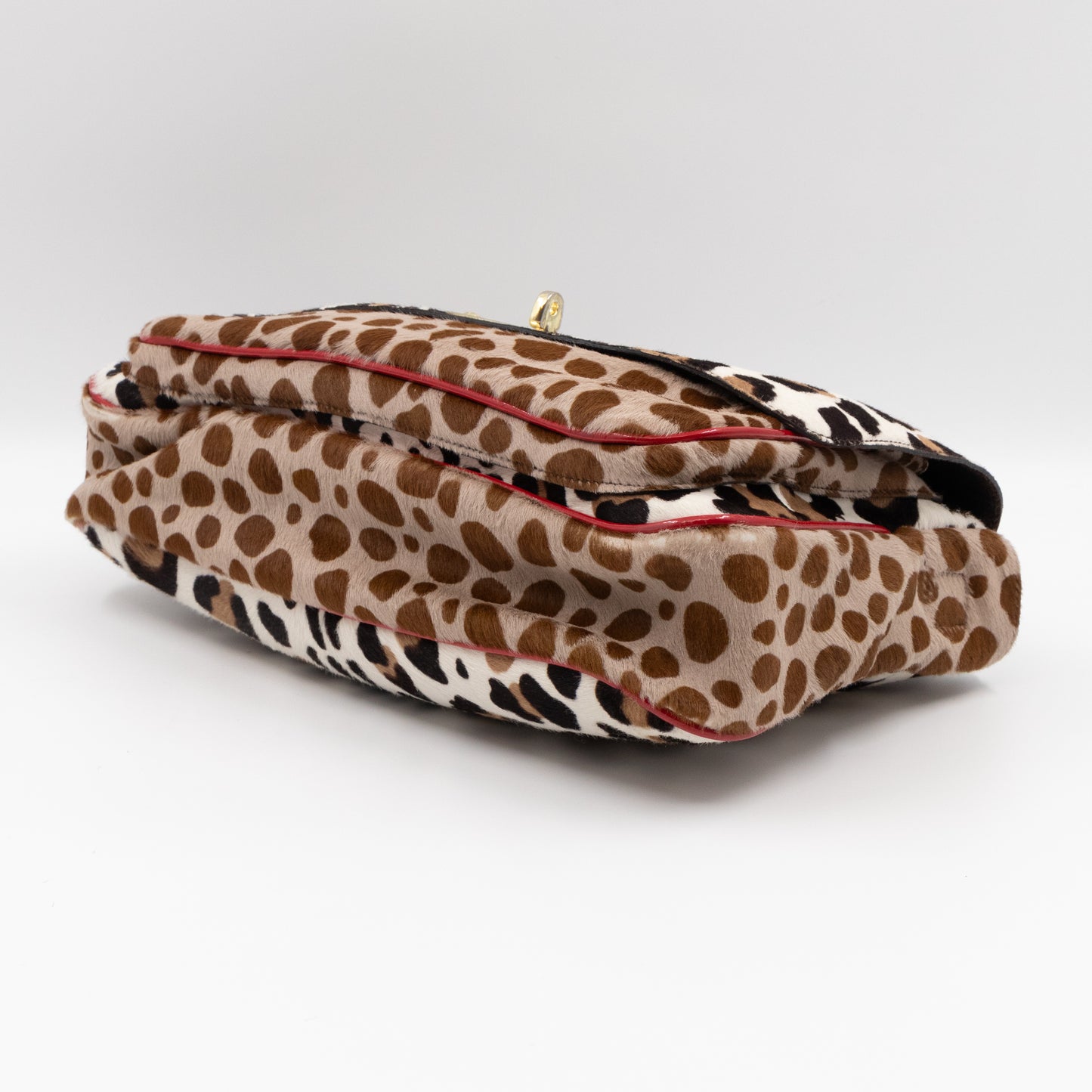 Pony Hair Shoulder Bag Leopard