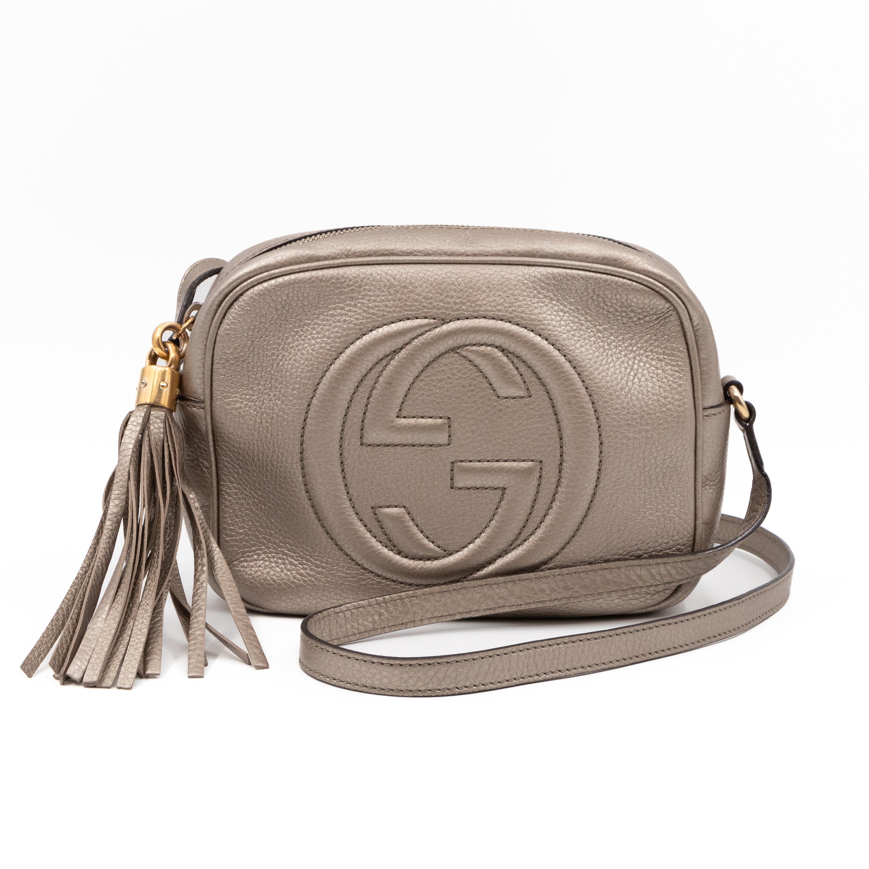 Disco Soho Champagne Metallic Leather