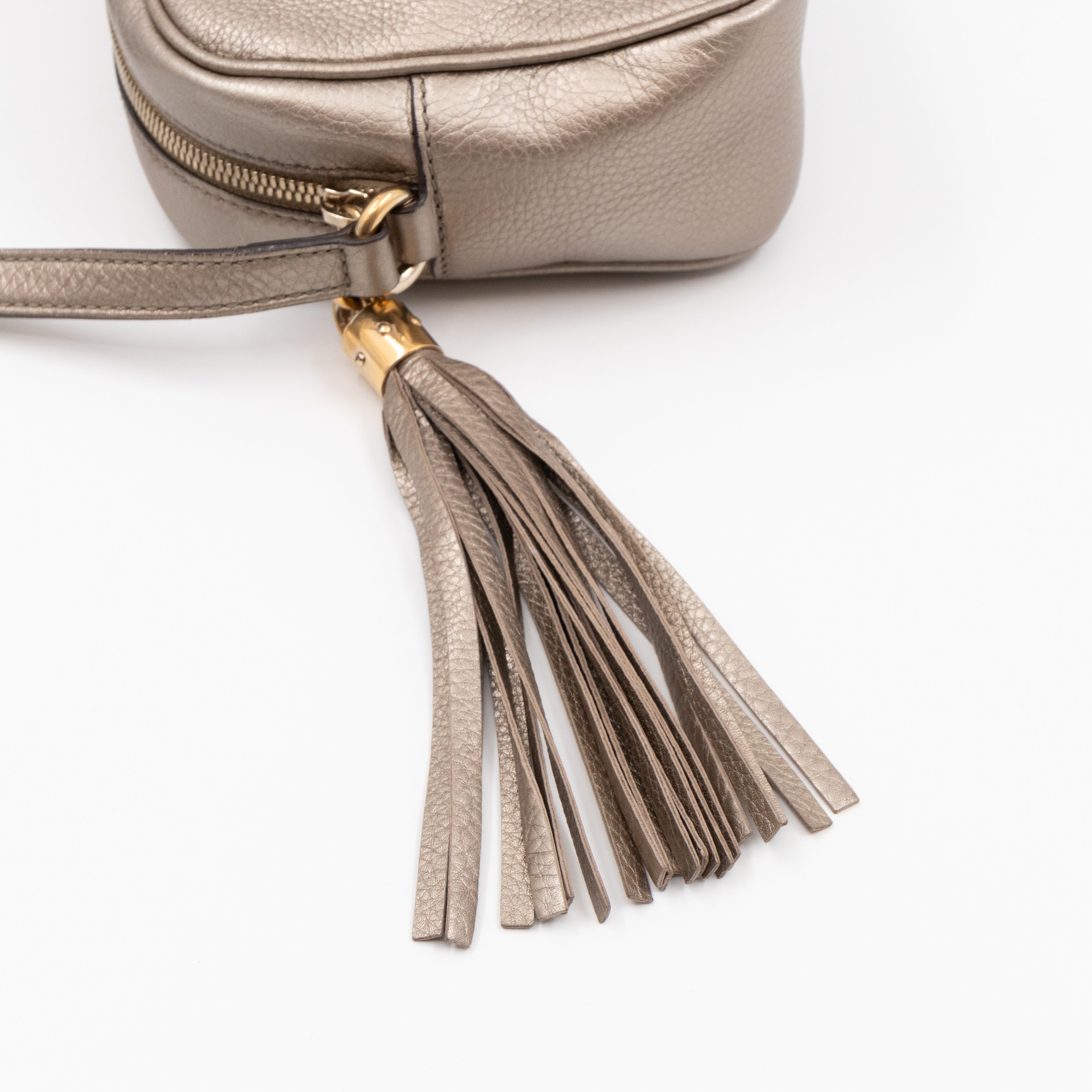 Disco Soho Champagne Metallic Leather