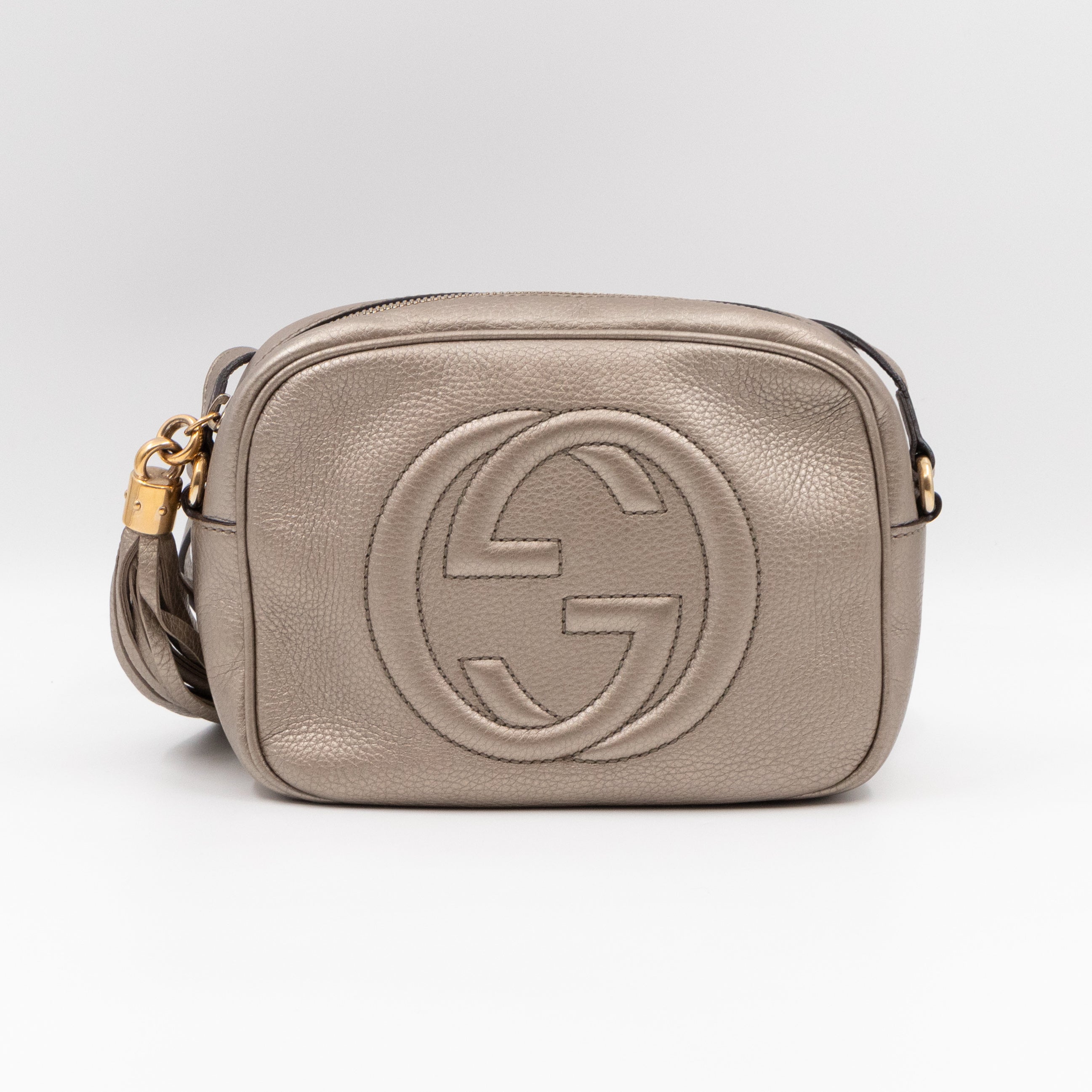 Disco Soho Champagne Metallic Leather