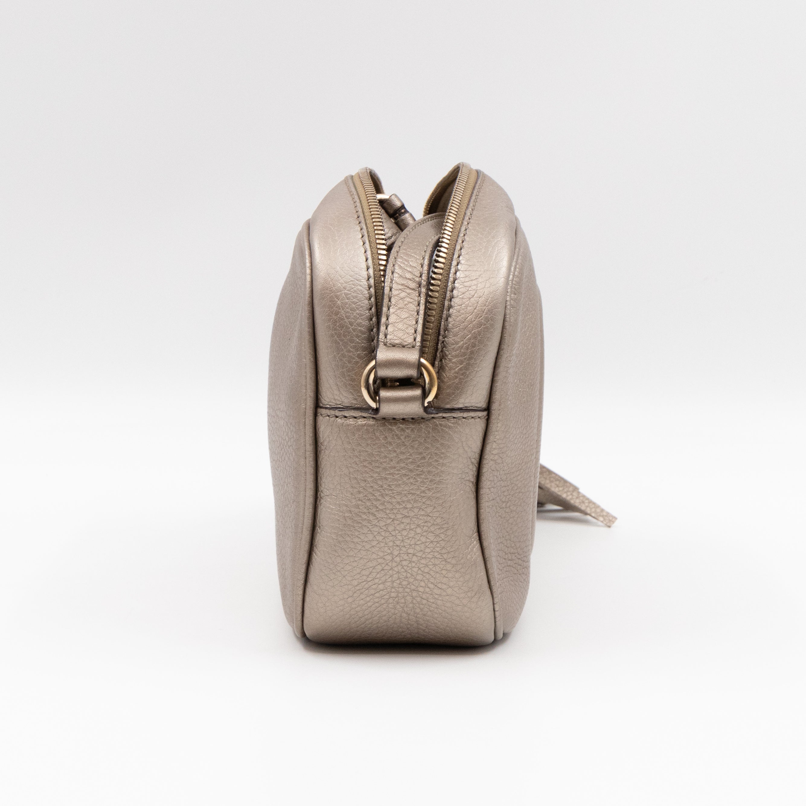 Disco Soho Champagne Metallic Leather