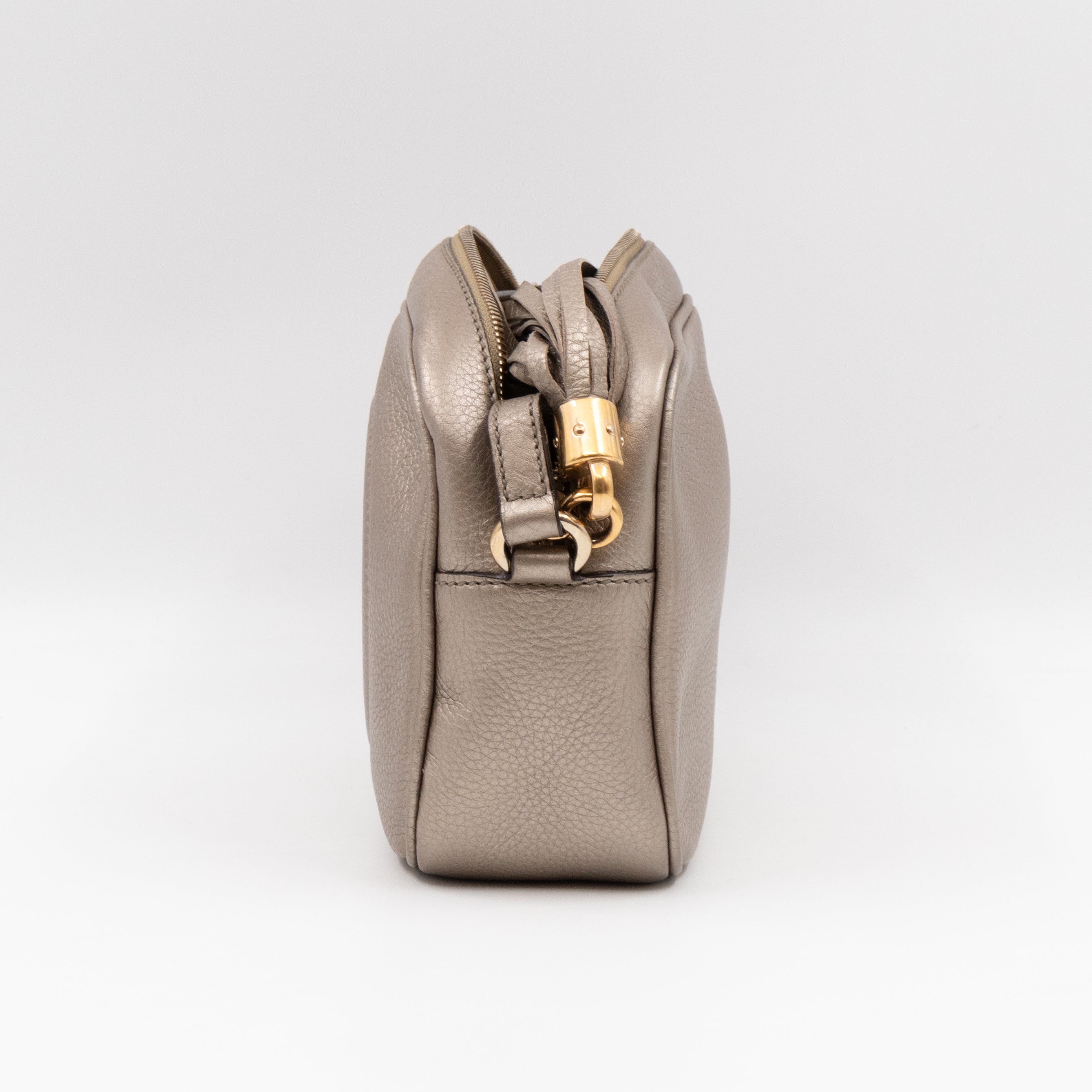 Disco Soho Champagne Metallic Leather