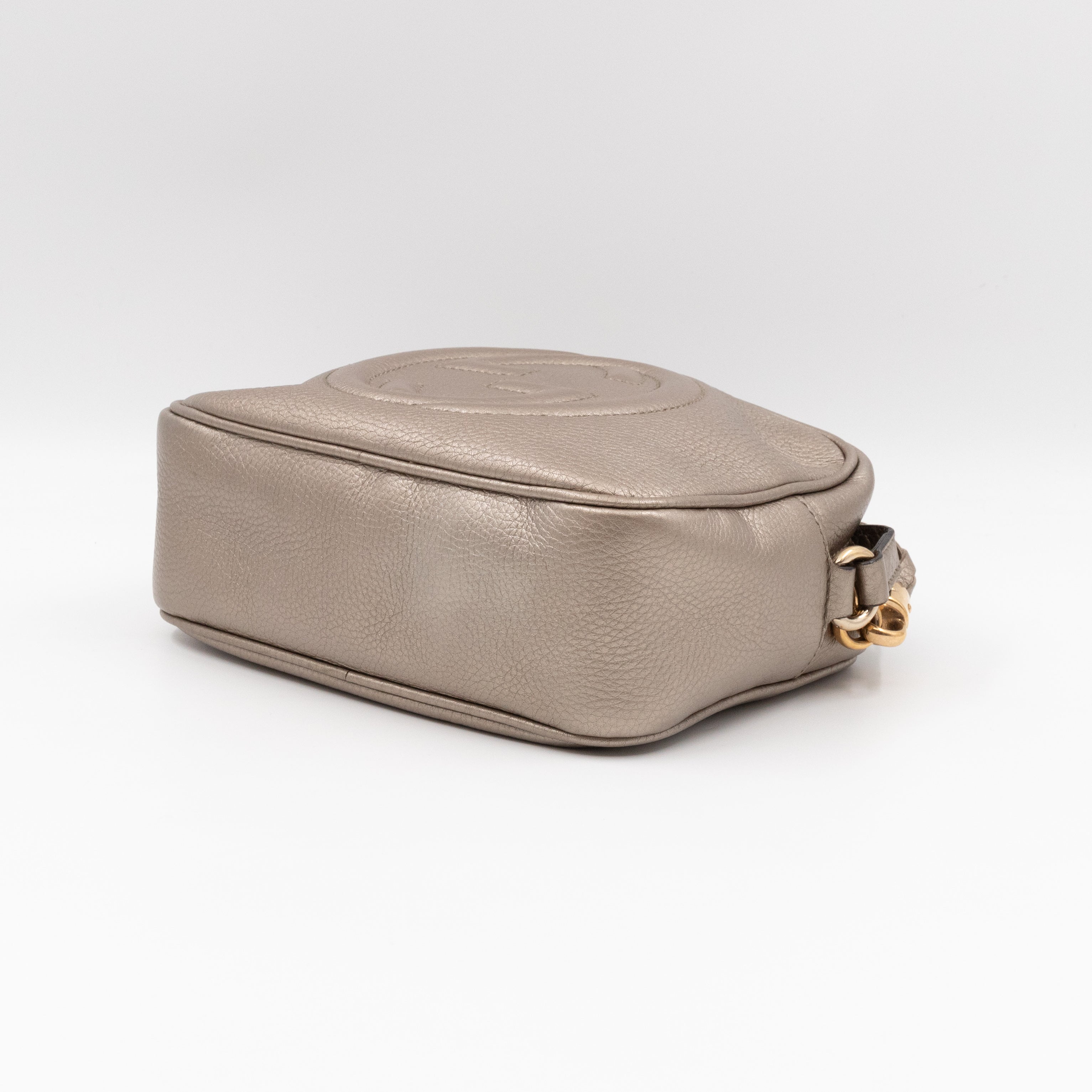 Disco Soho Champagne Metallic Leather