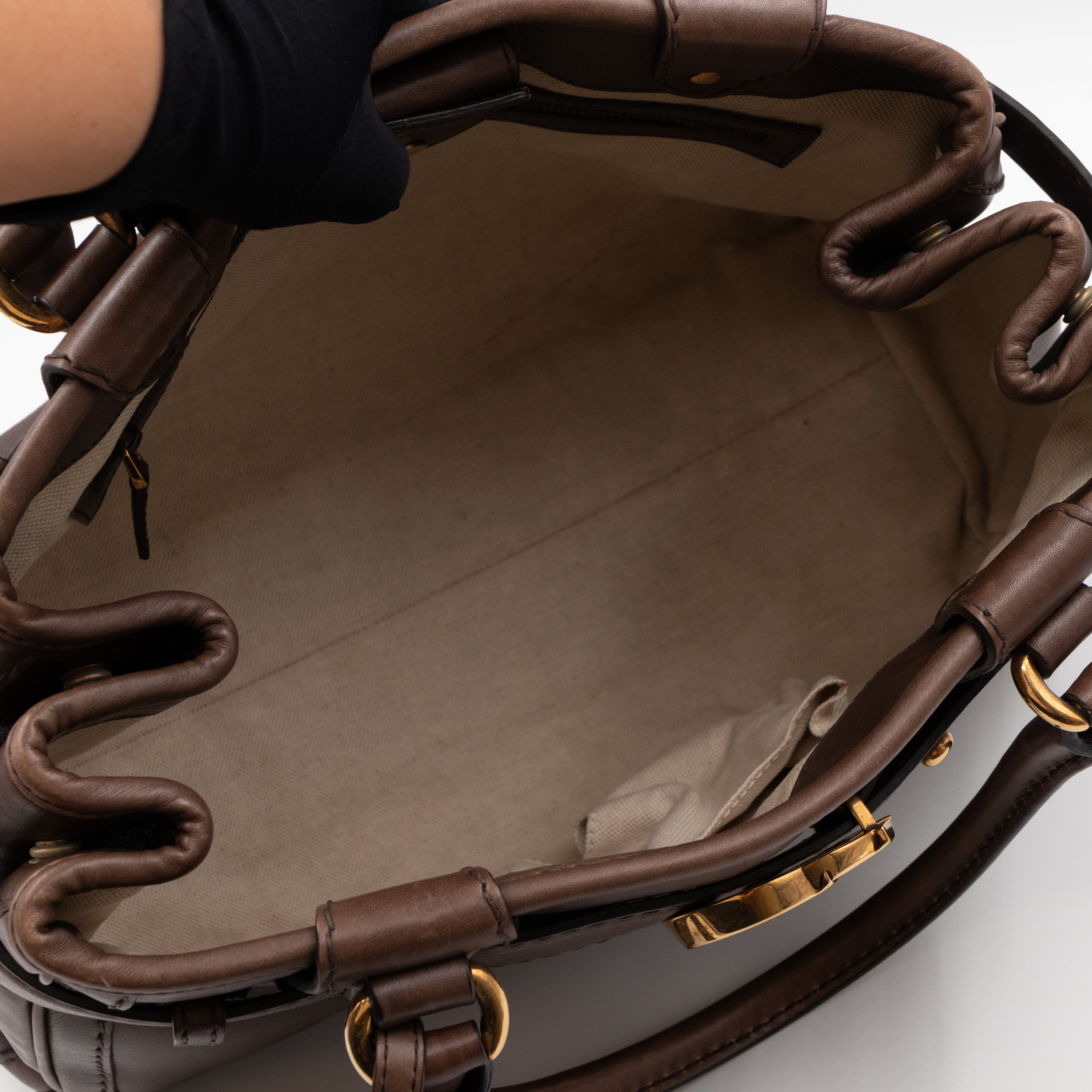 GG Running Bag Aged Leather Brown