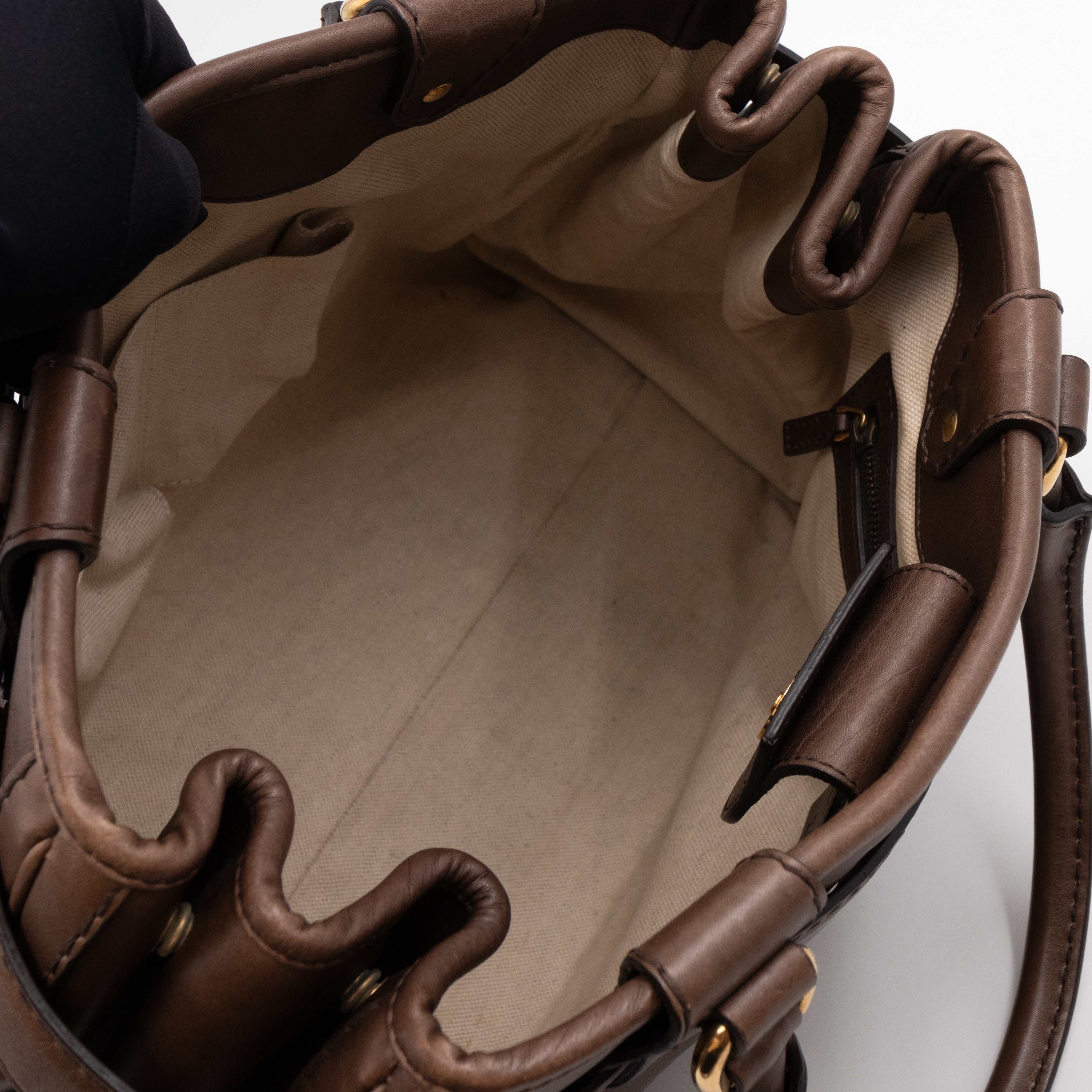 GG Running Bag Aged Leather Brown