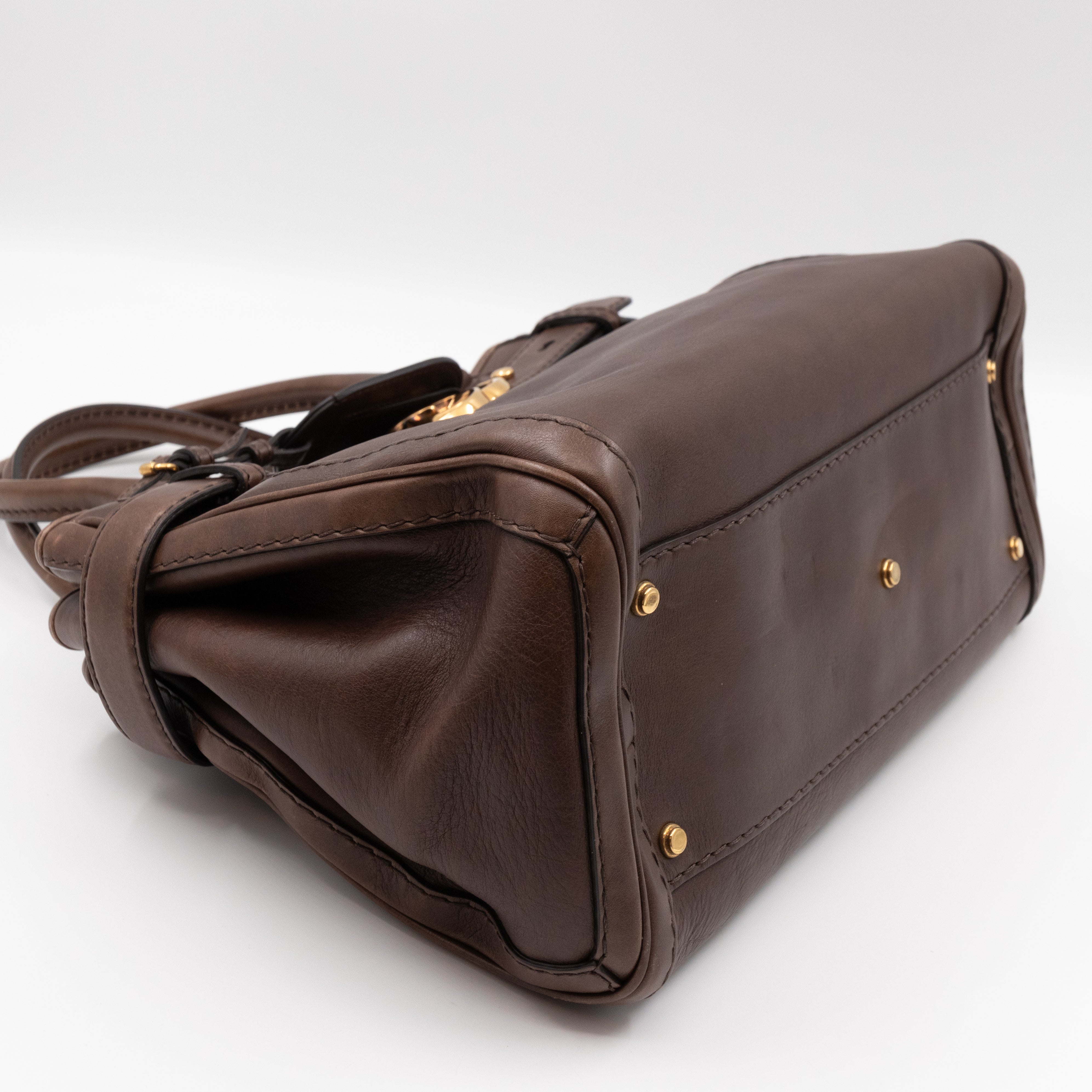 GG Running Bag Aged Leather Brown