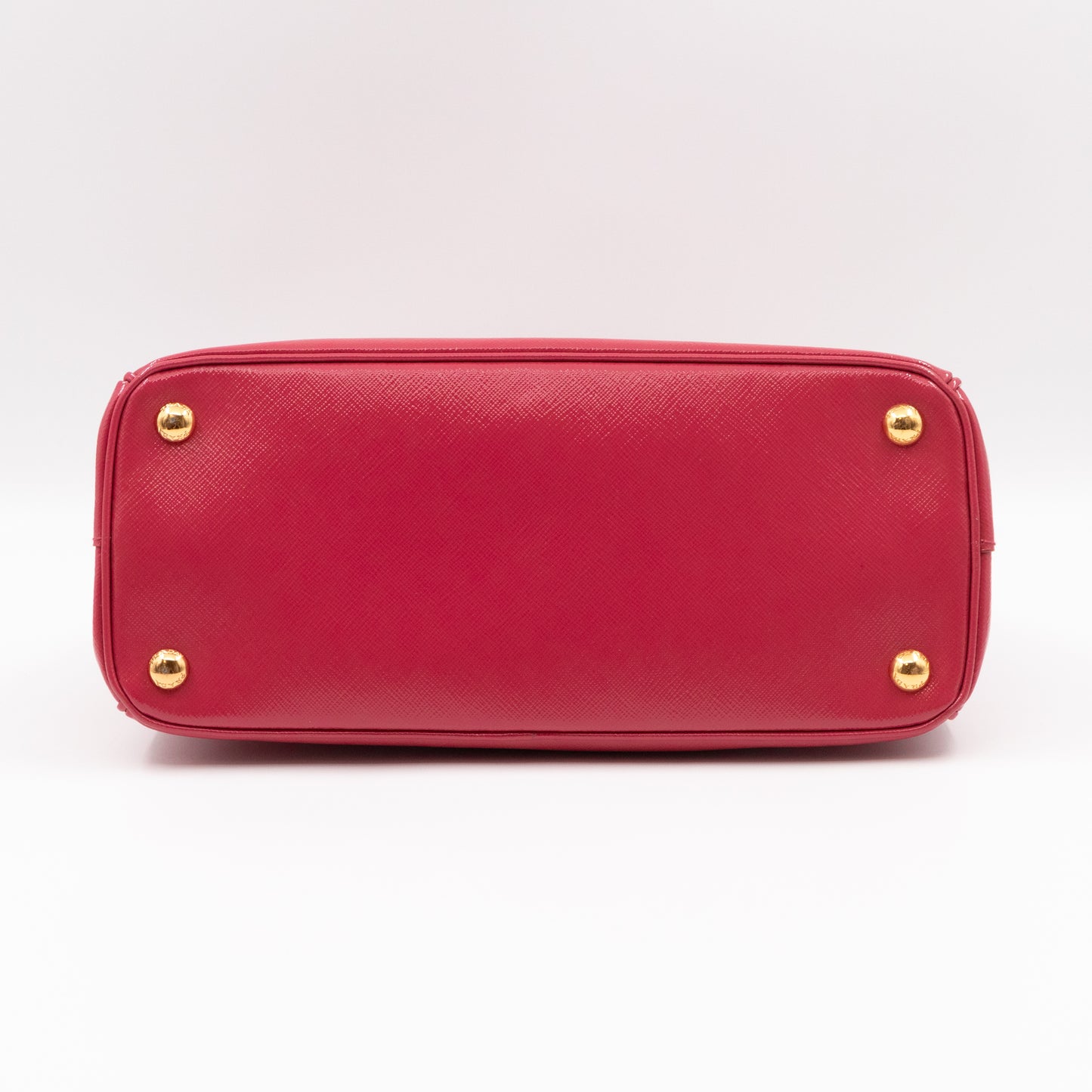 Galleria Medium Double Zip Pink Saffiano Vernice