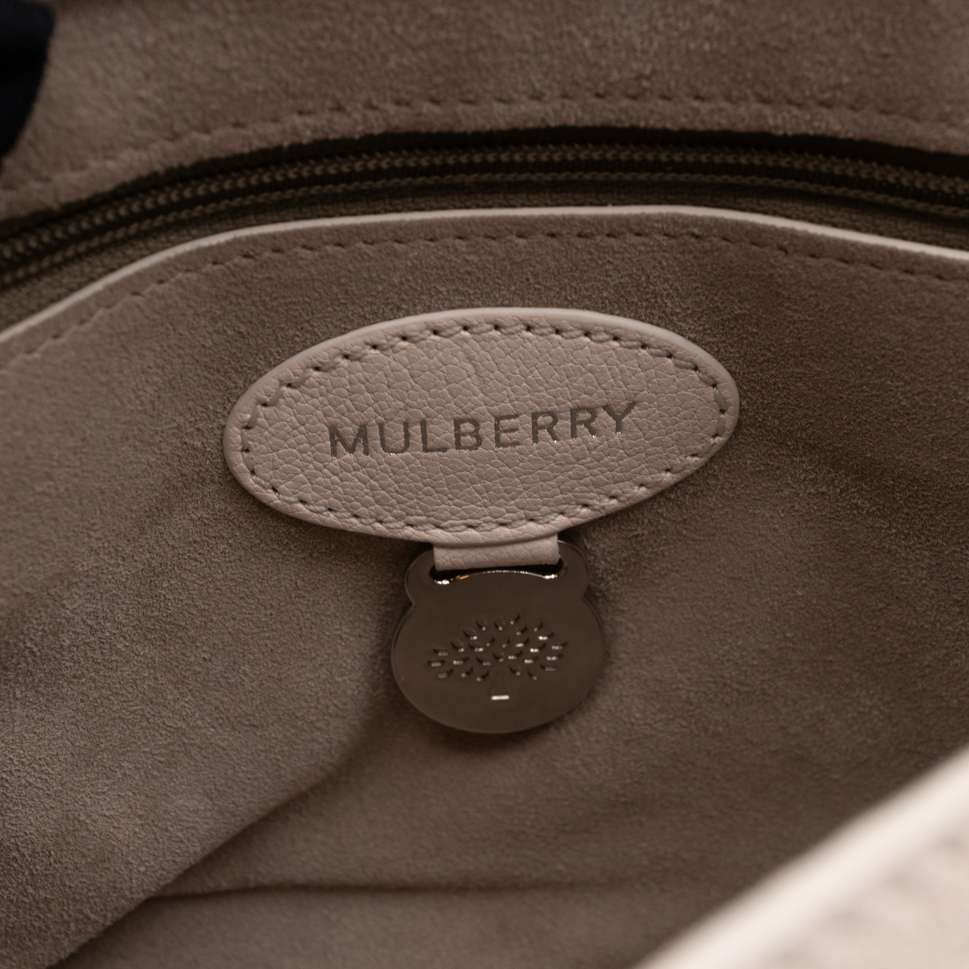 Lily Small Cream Leather Silver