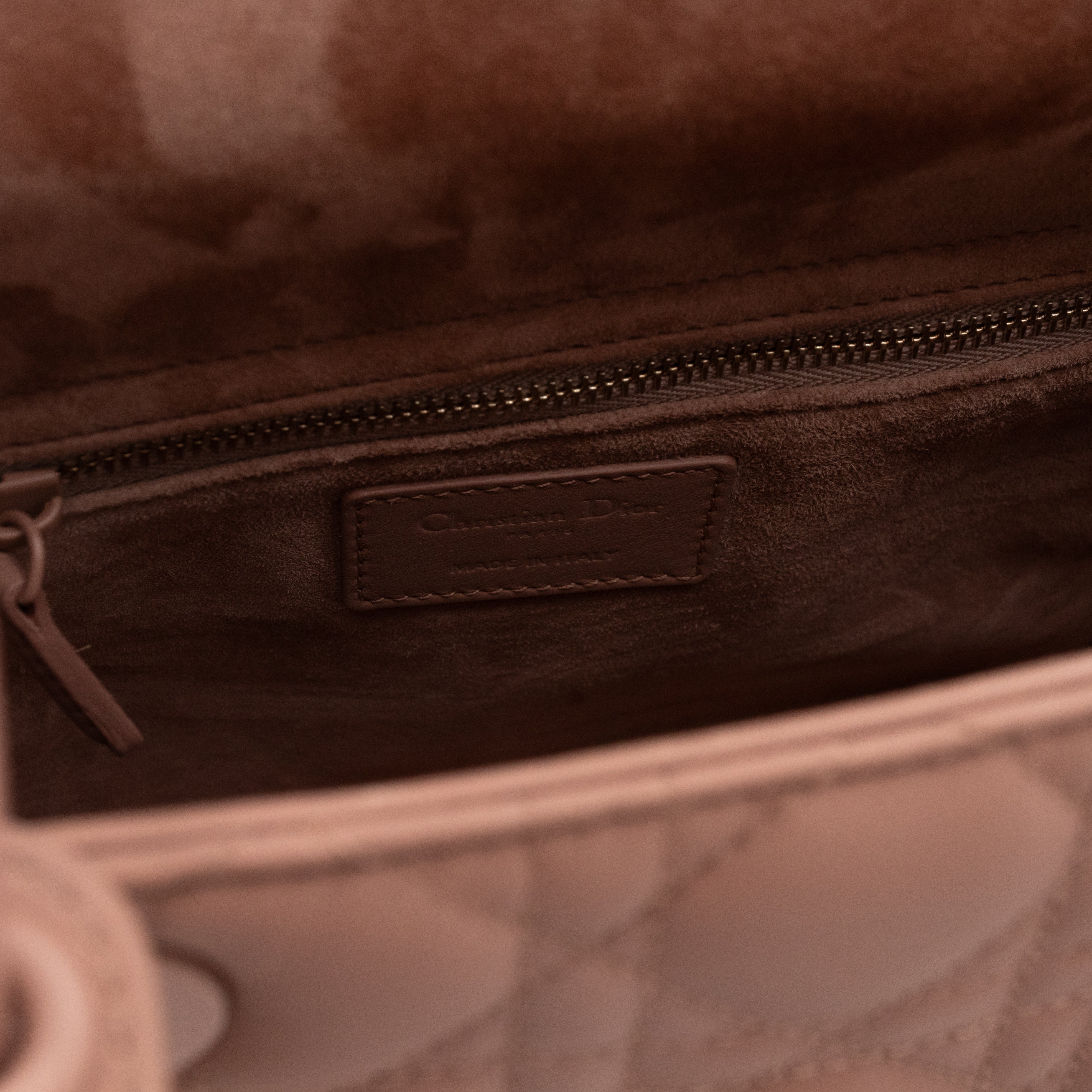 Lady Dior Medium Blush Ultramatte Leather