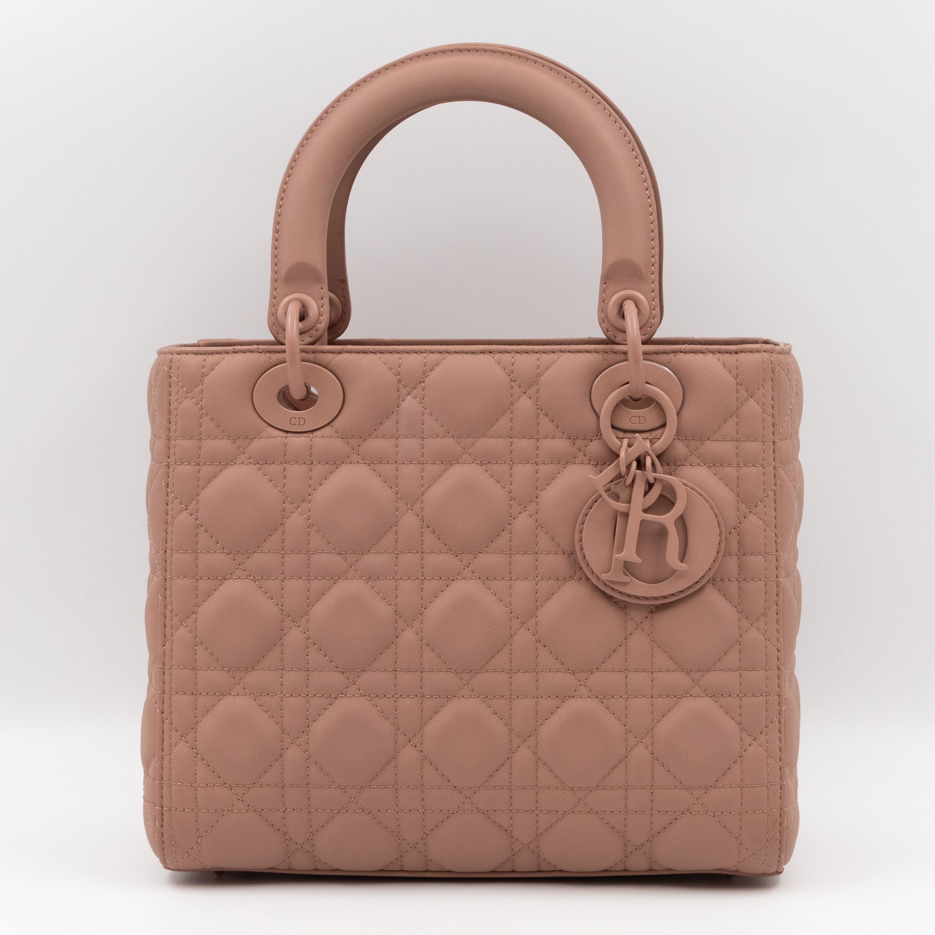 Lady Dior Medium Blush Ultramatte Leather