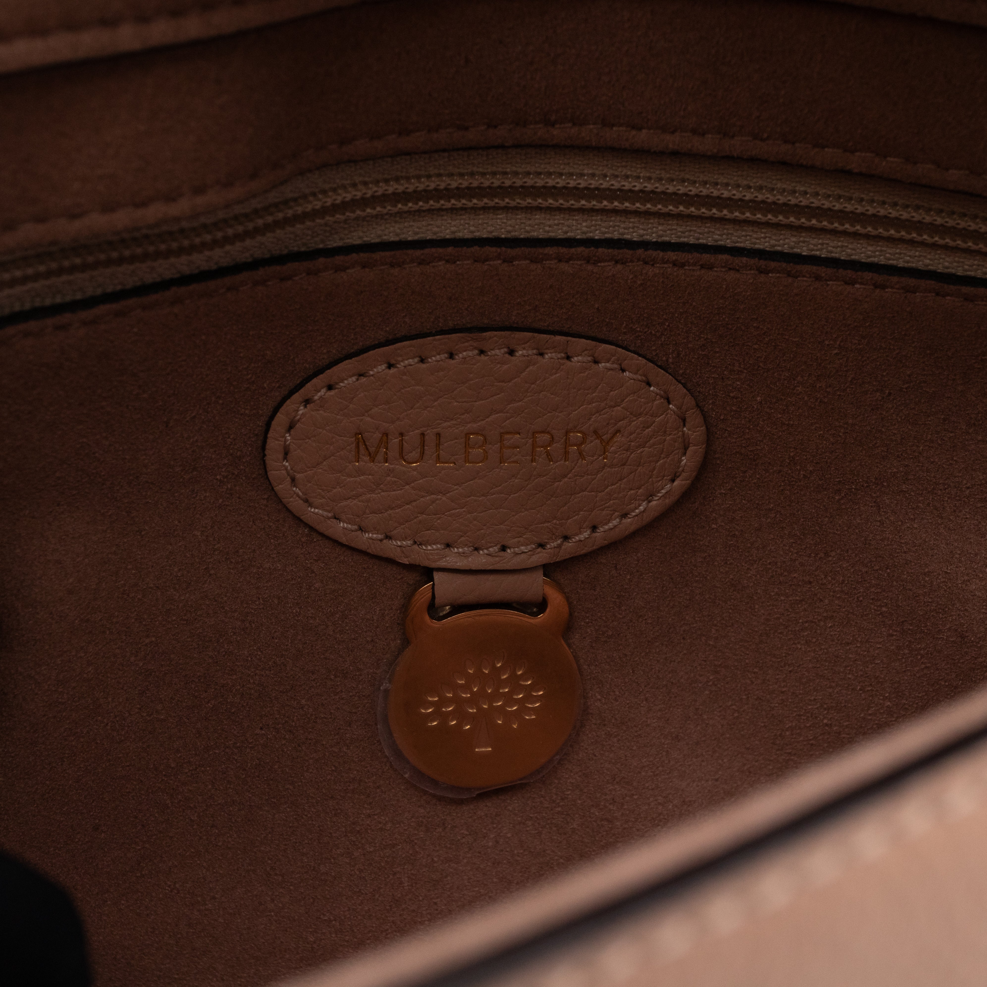 Lily Small Beige Leather Gold