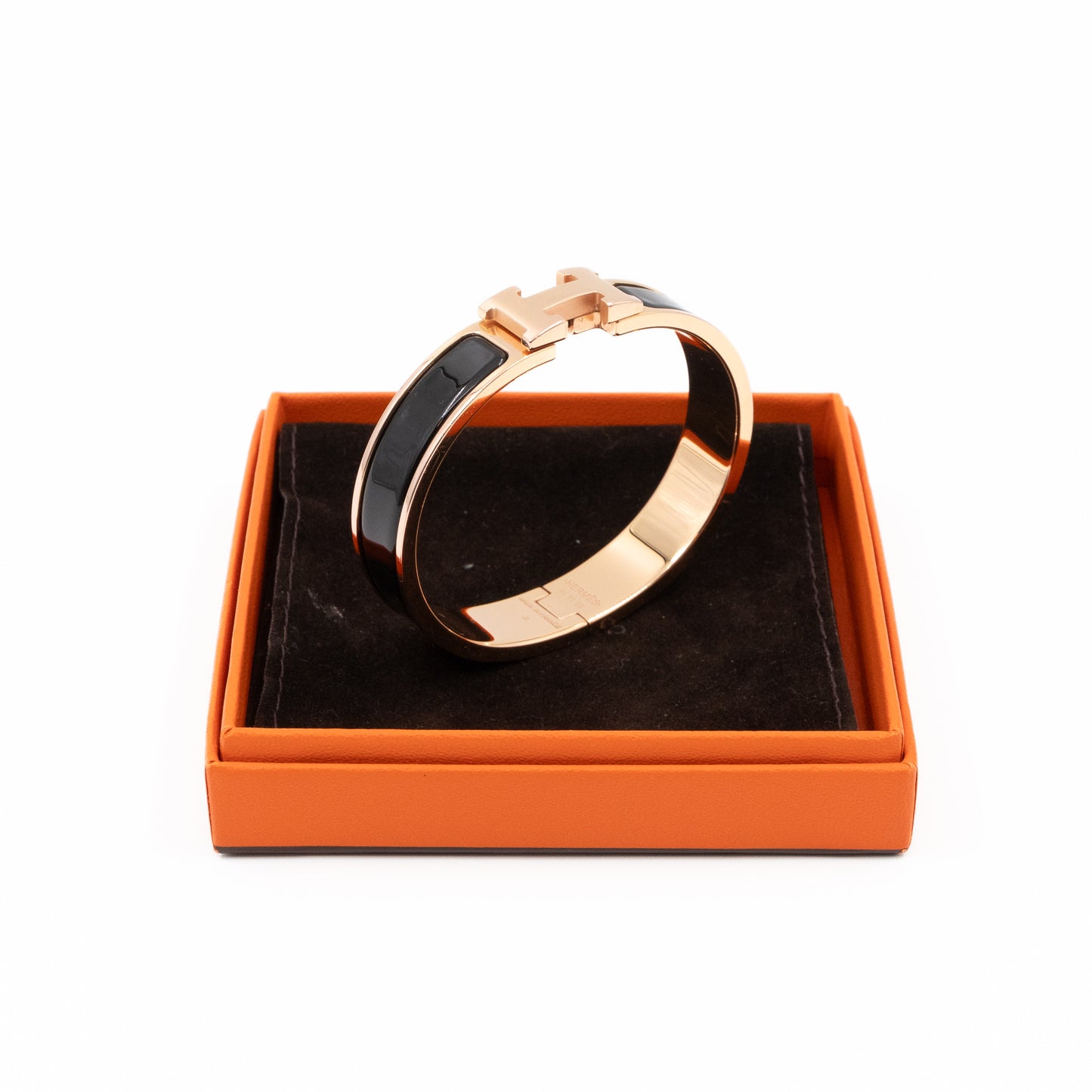 Clic H Bracelet PM Black Rose Gold