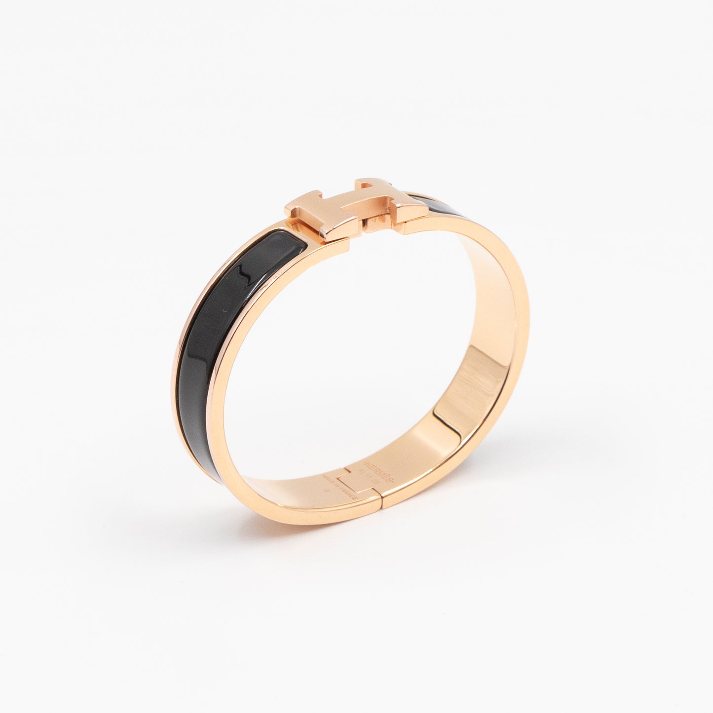 Clic H Bracelet PM Black Rose Gold