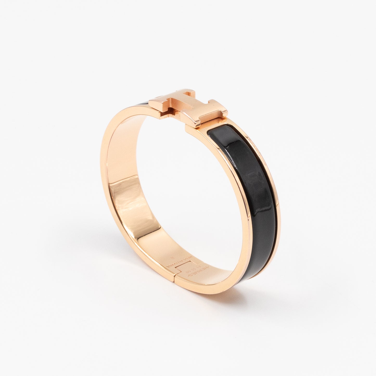 Clic H Bracelet PM Black Rose Gold